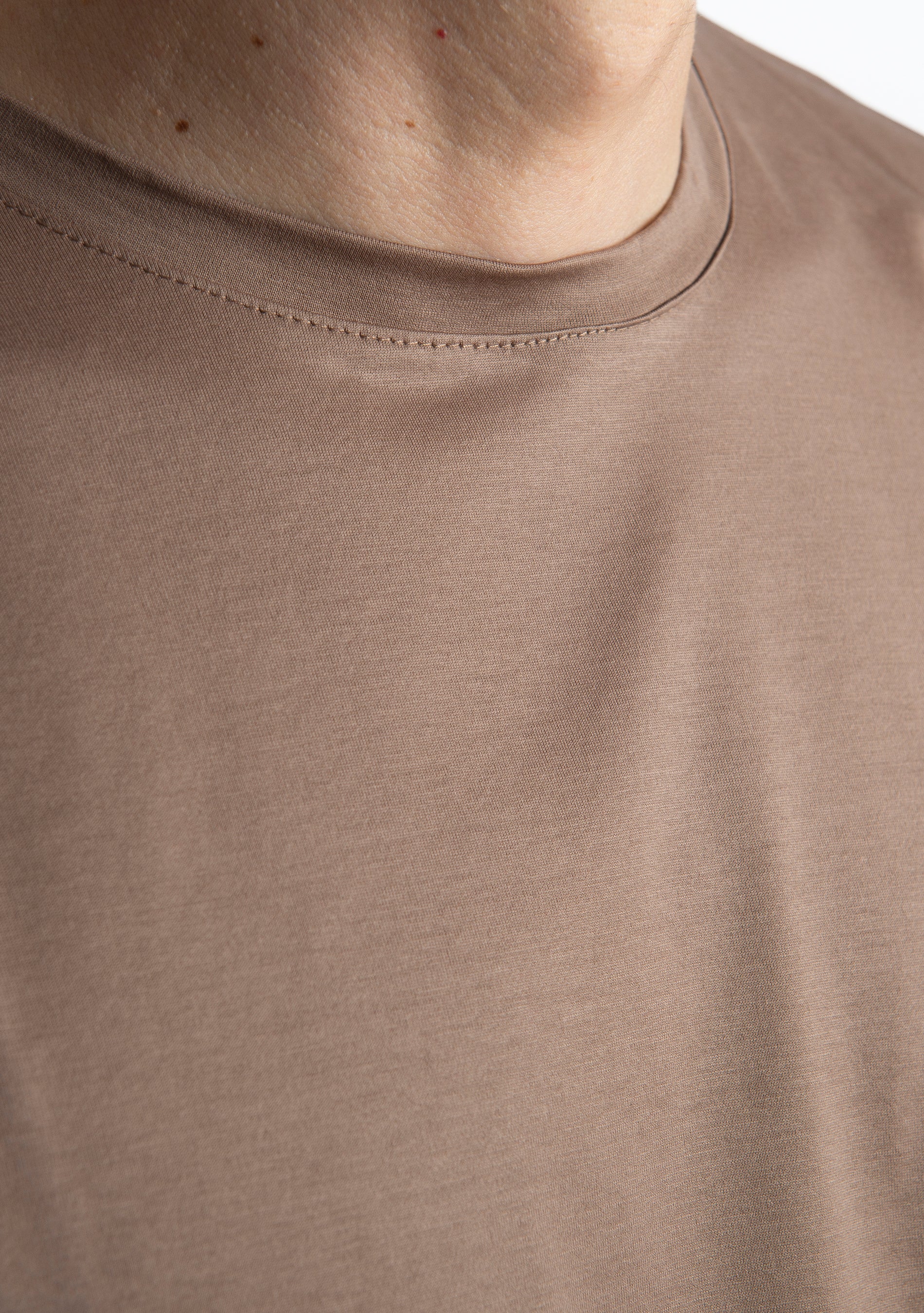 T-shirt Uomo Filo di Scozia Fango