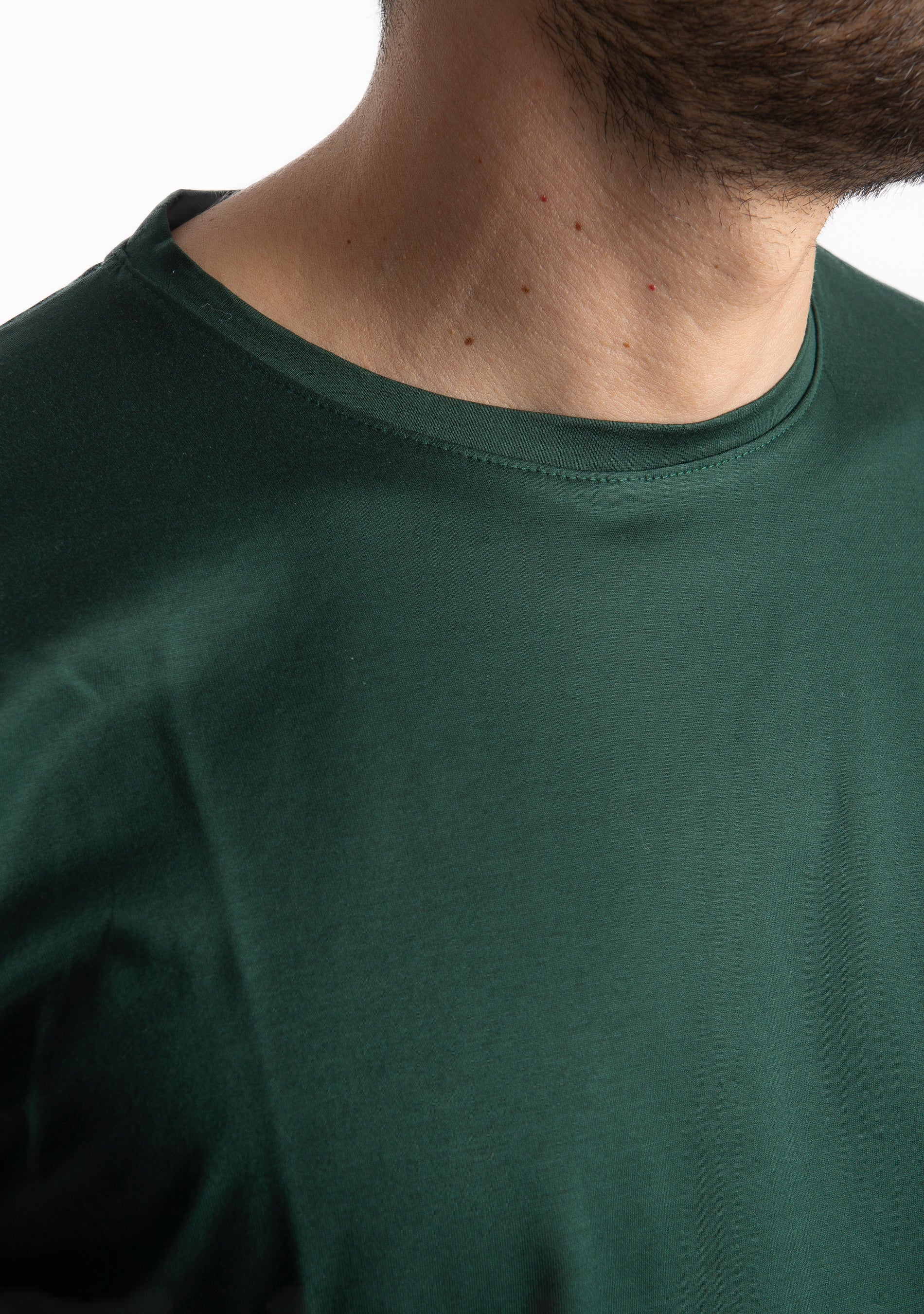 T-shirt Uomo Filo di Scozia Verde Loden