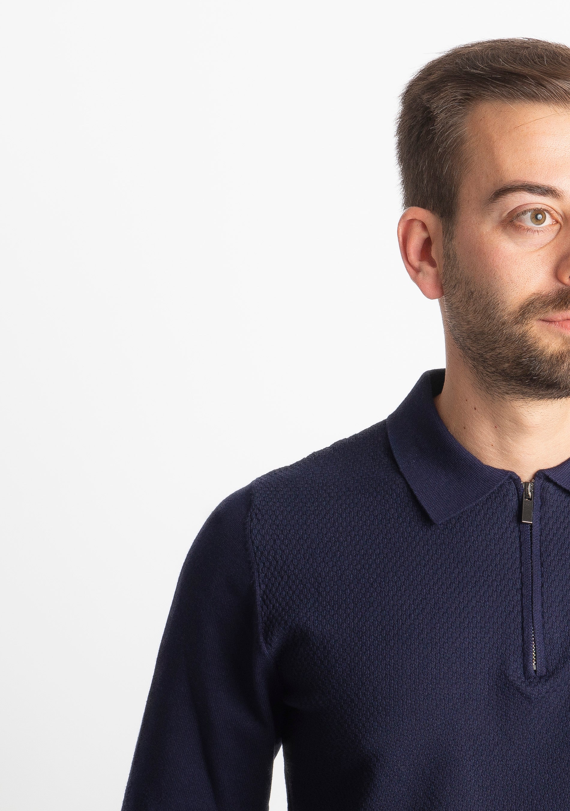 Polo in Maglia M945 Blu
