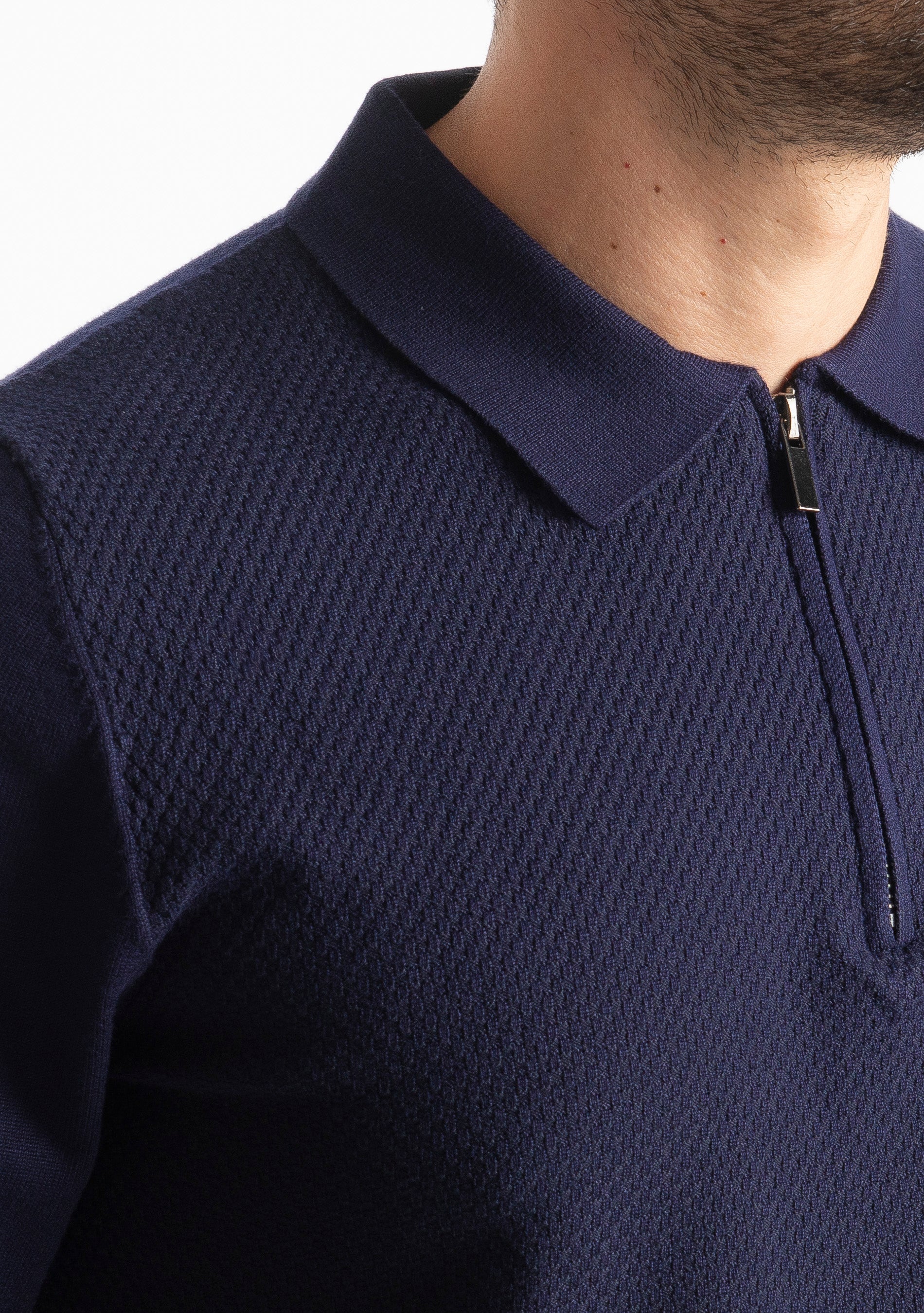 Polo in Maglia M945 Blu