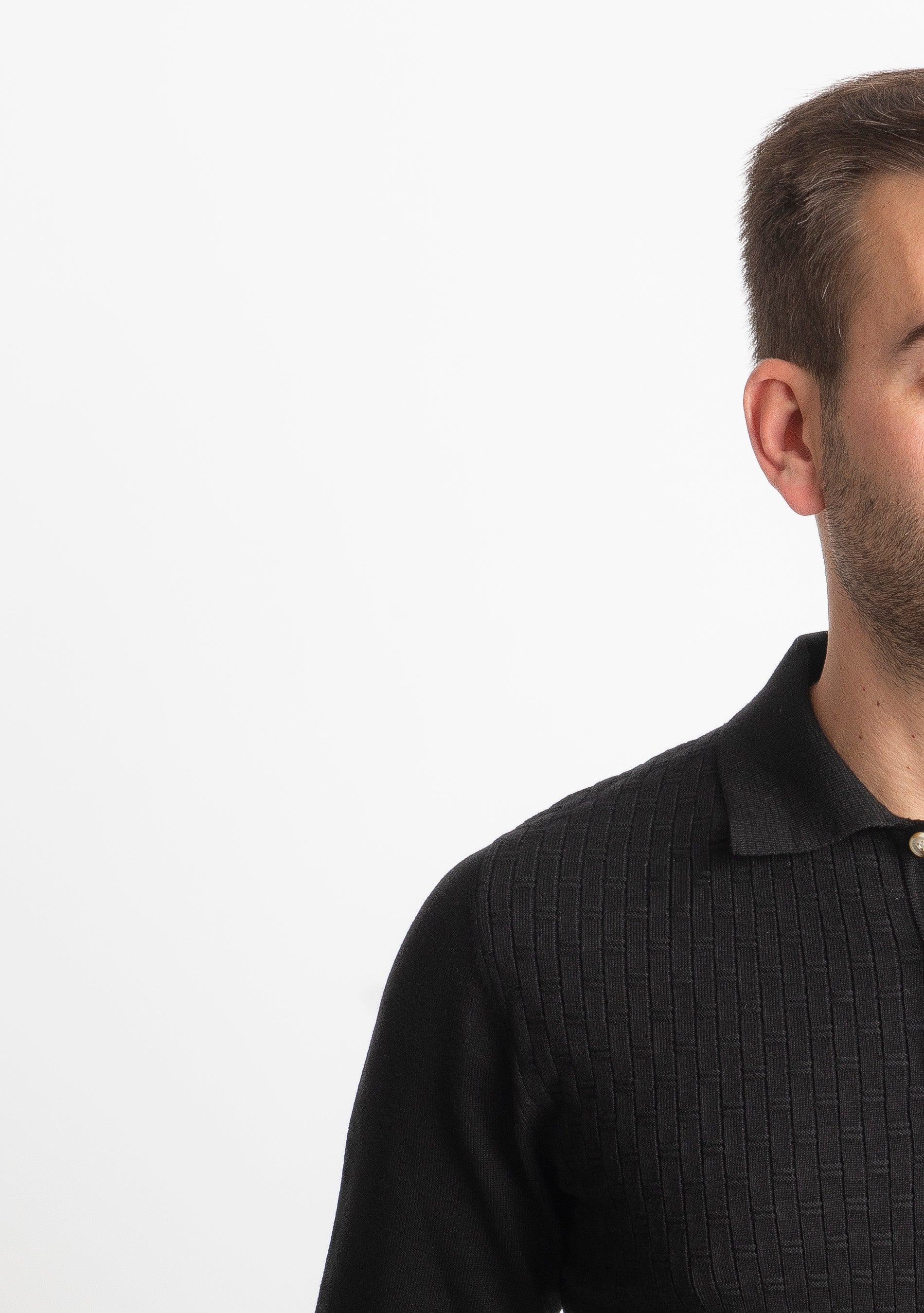 Polo in Maglia M947 Nero