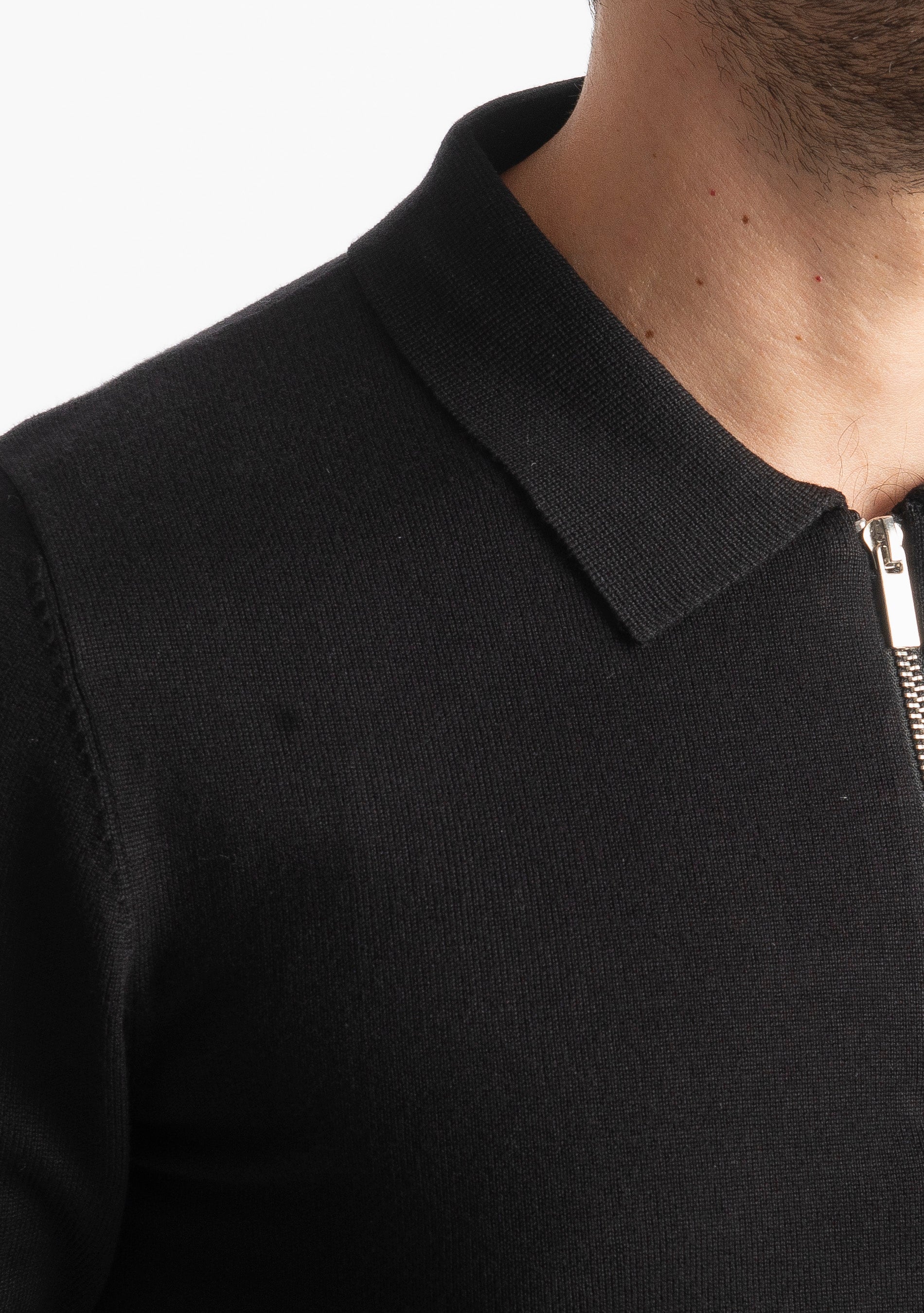 Polo in Maglia M938 Nero