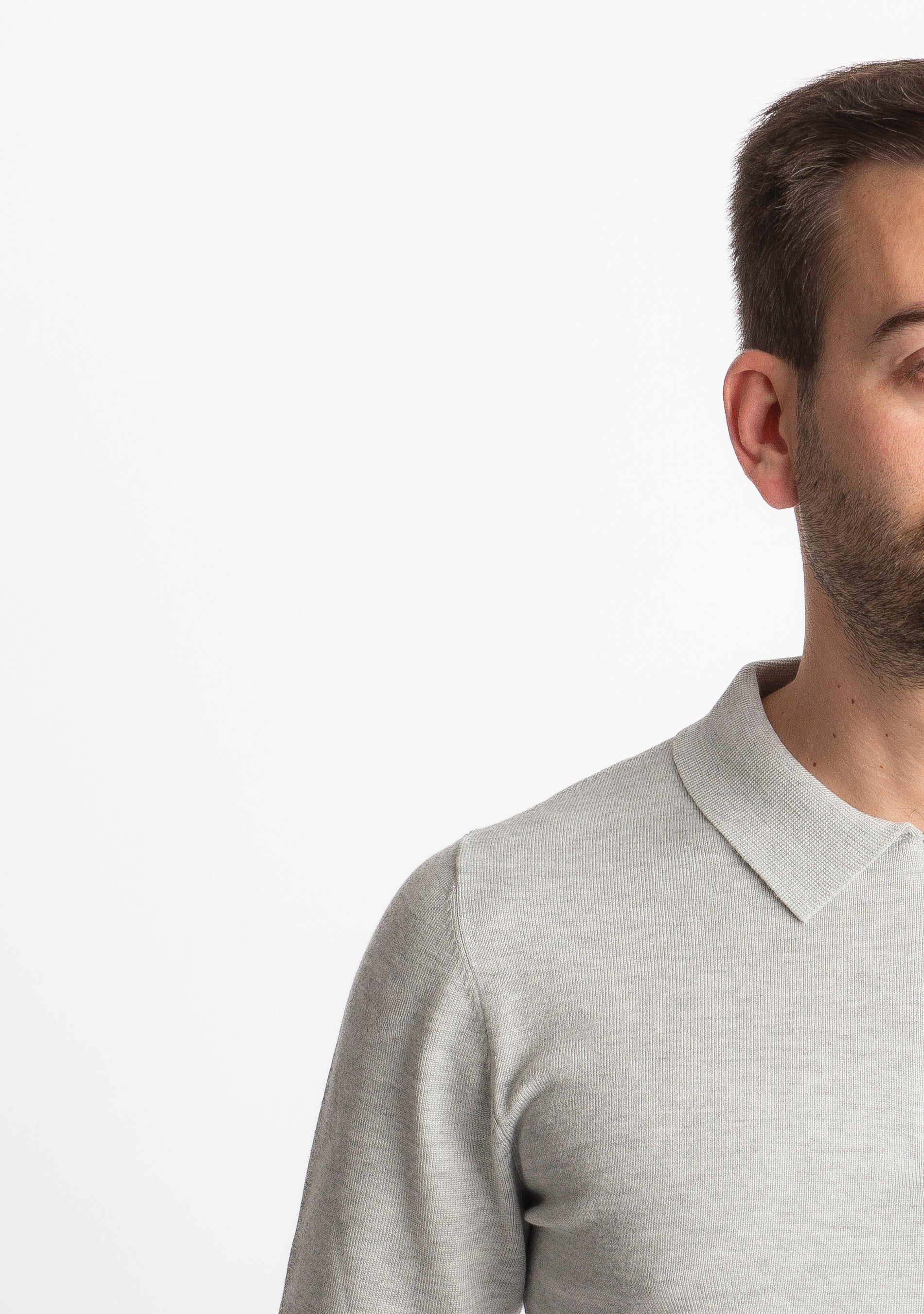 Polo in Maglia M938 Grigio