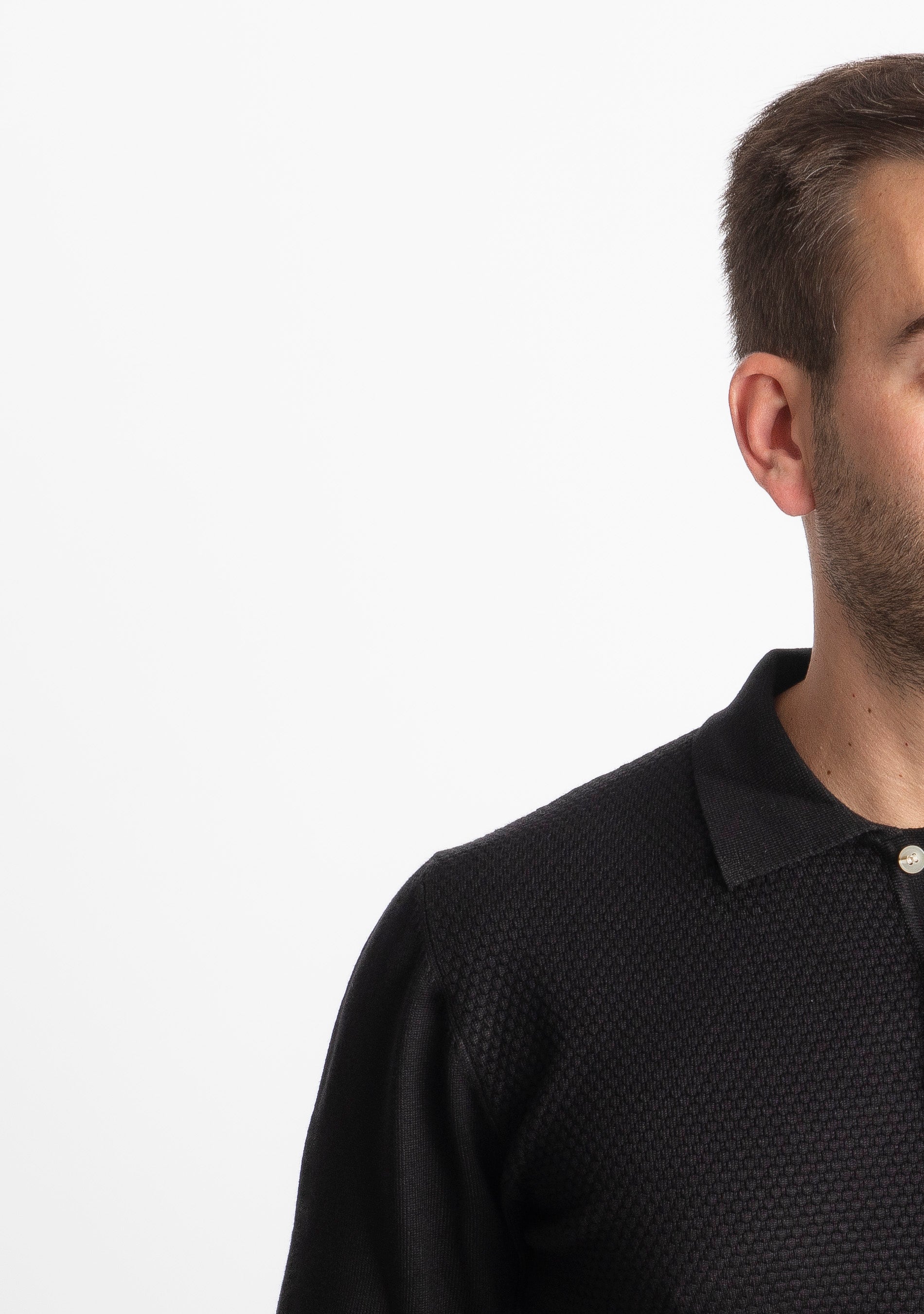 Polo in Maglia M933 Nero