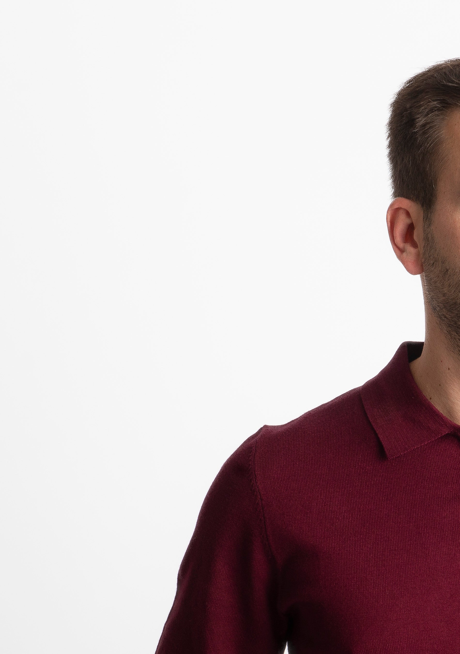 Polo in Maglia MP888 Bordeaux