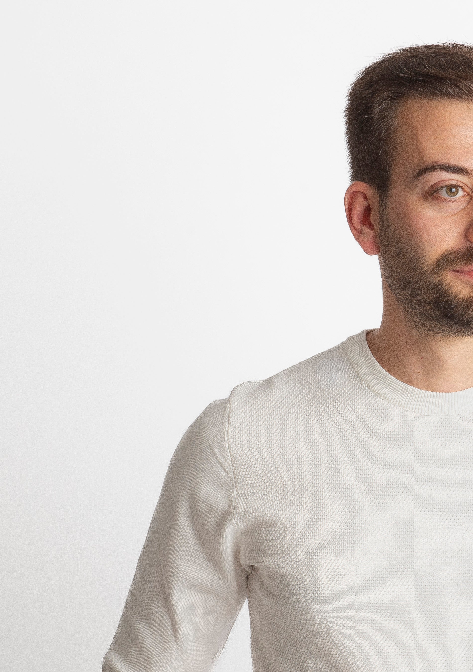 Maglioncino in Maglia M942 Bianco