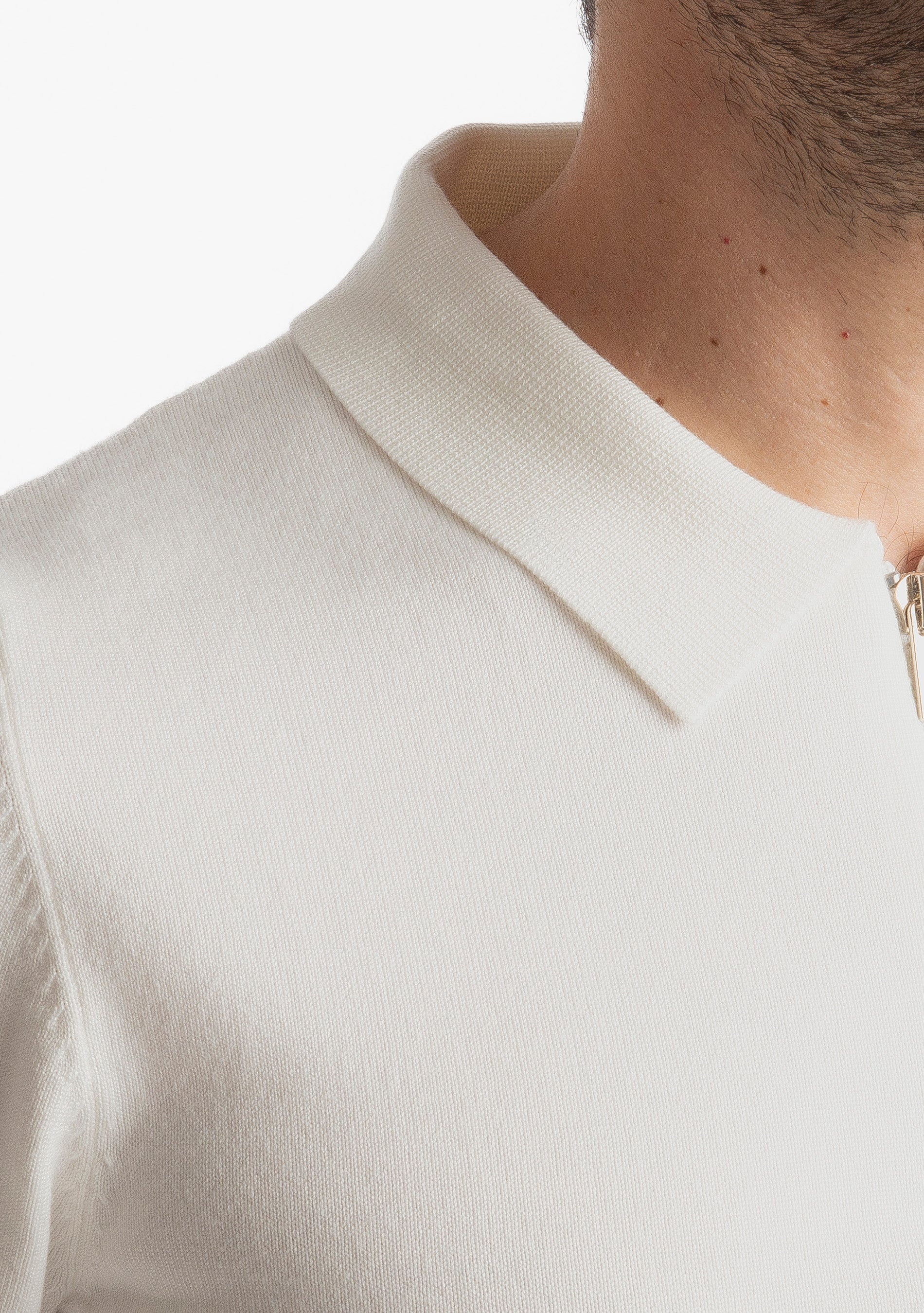Polo in Maglia M938 Bianco