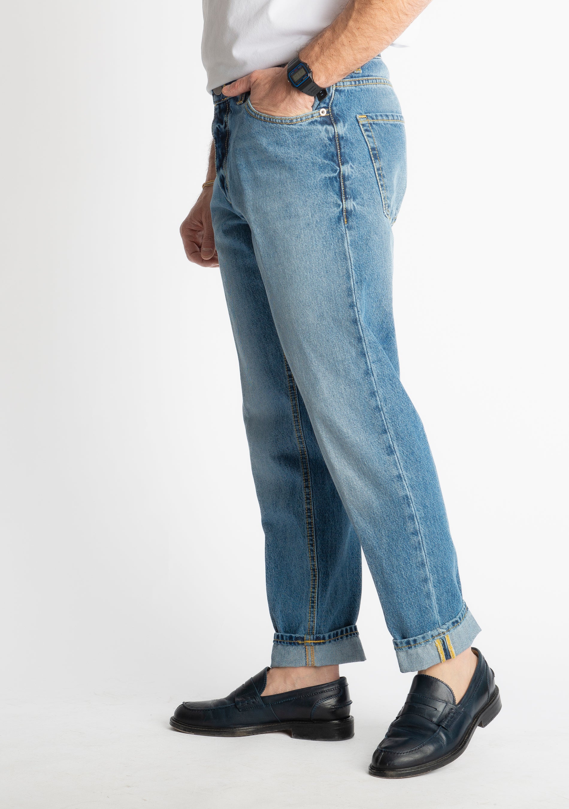 Jeans Straight Fit S130 - Cotone Mercerizzato