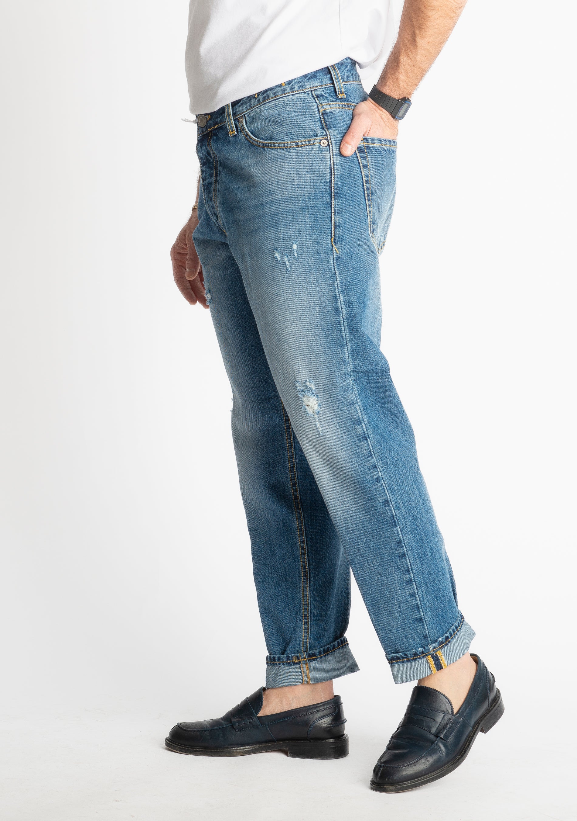 Jeans Straight Fit S186 - Cotone Mercerizzato