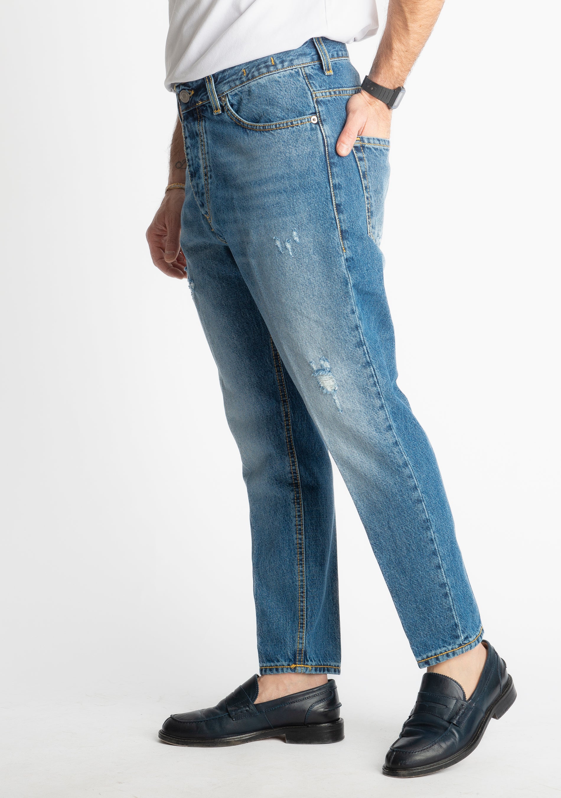Jeans Carrot Fit S186 - Cotone Mercerizzato