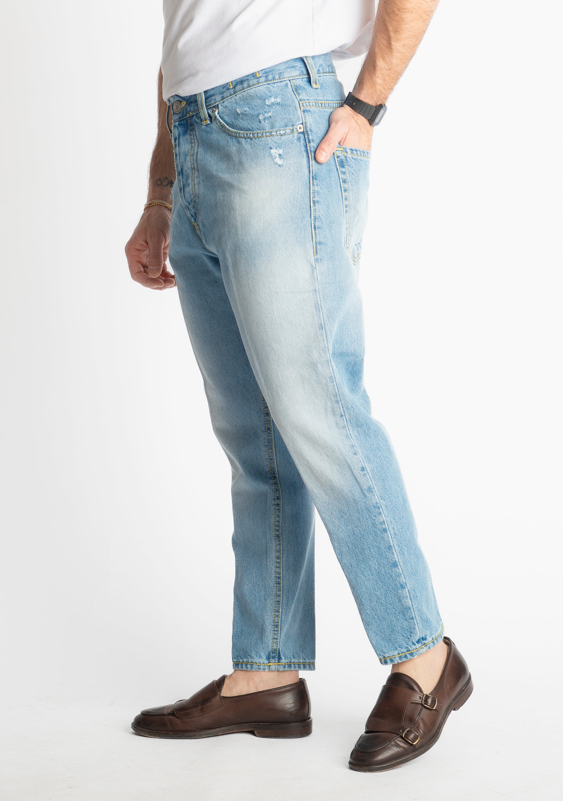 Jeans Carrot Fit S184 - Cotone Mercerizzato