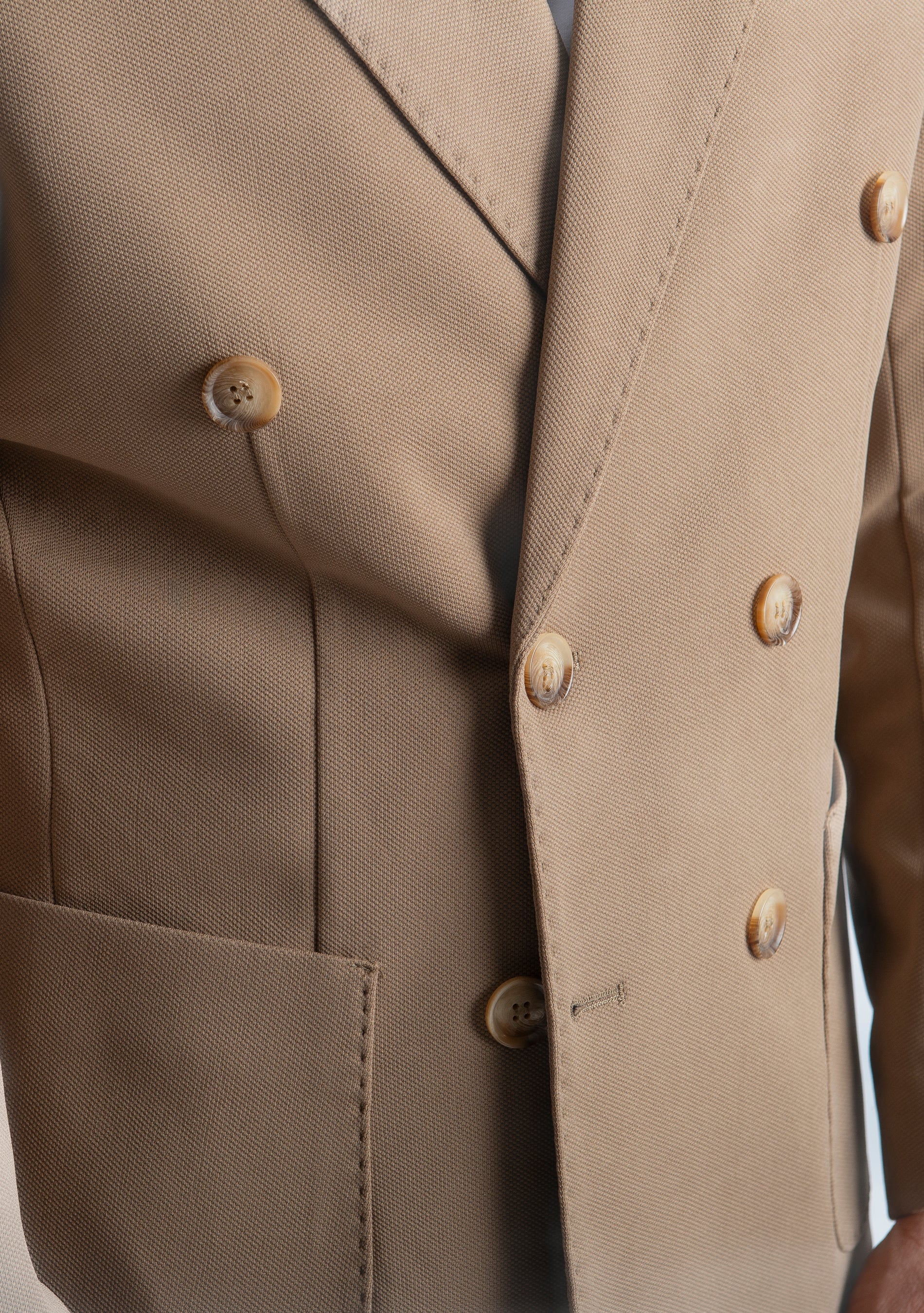 Giacca Brando Doppiopetto Beige