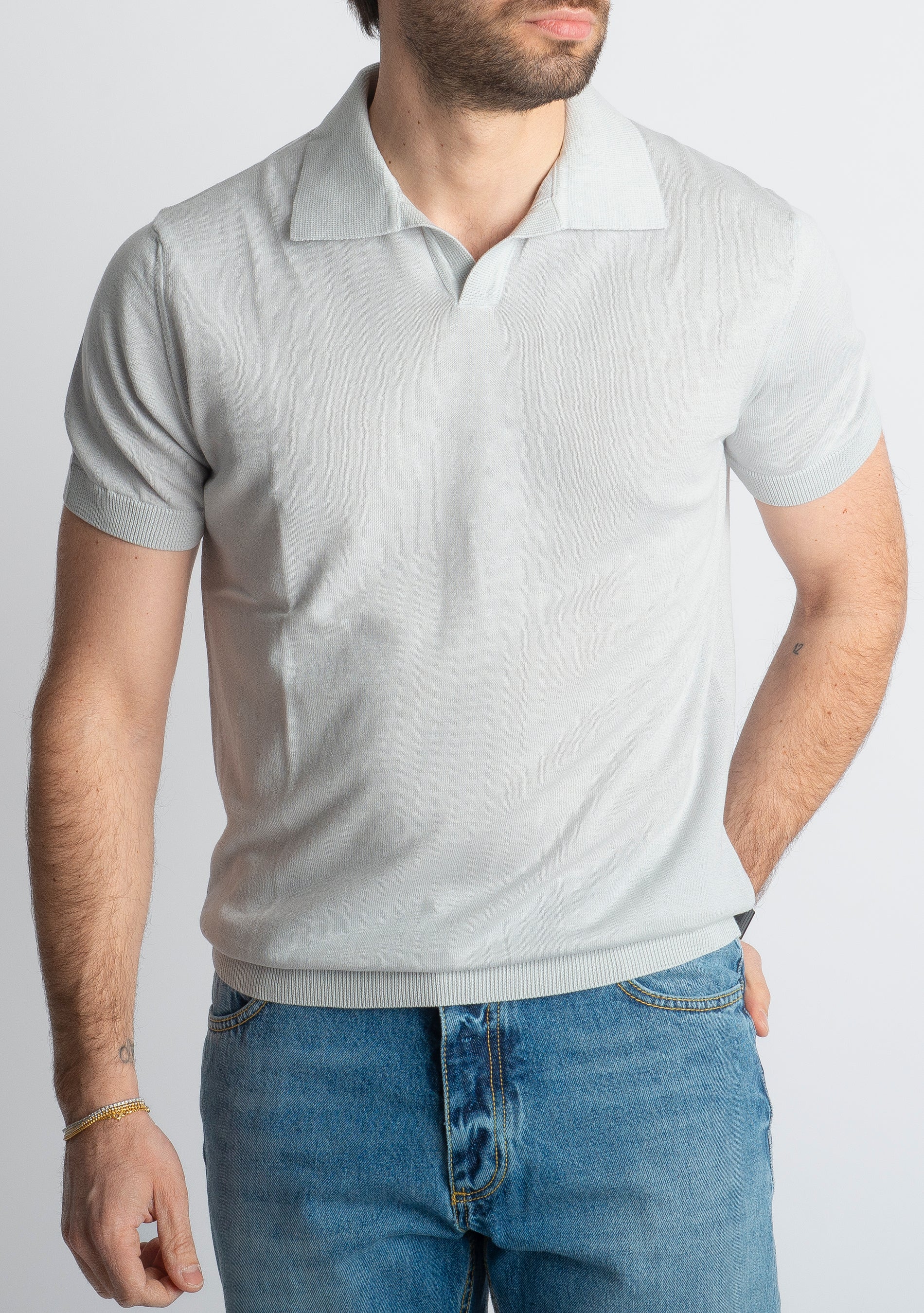 Polo Derby Rimini Mezza Manica Ghiaccio