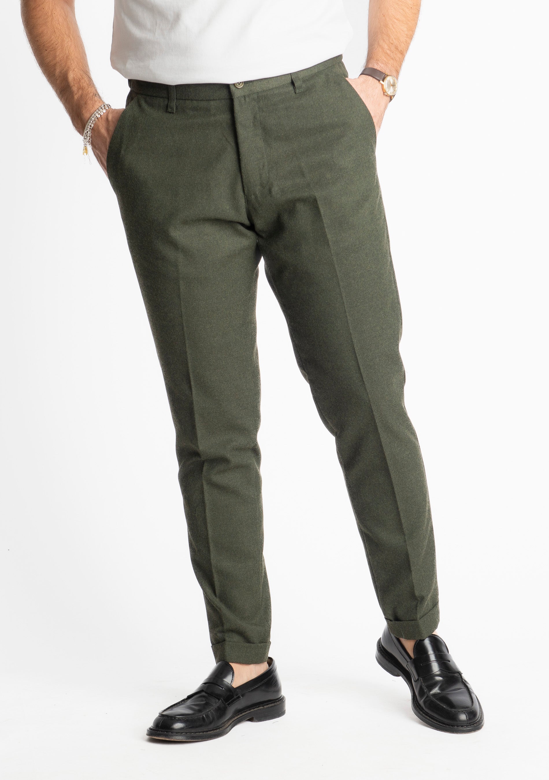 Pantalone Beverly Mezza Molla TO8007 Verde