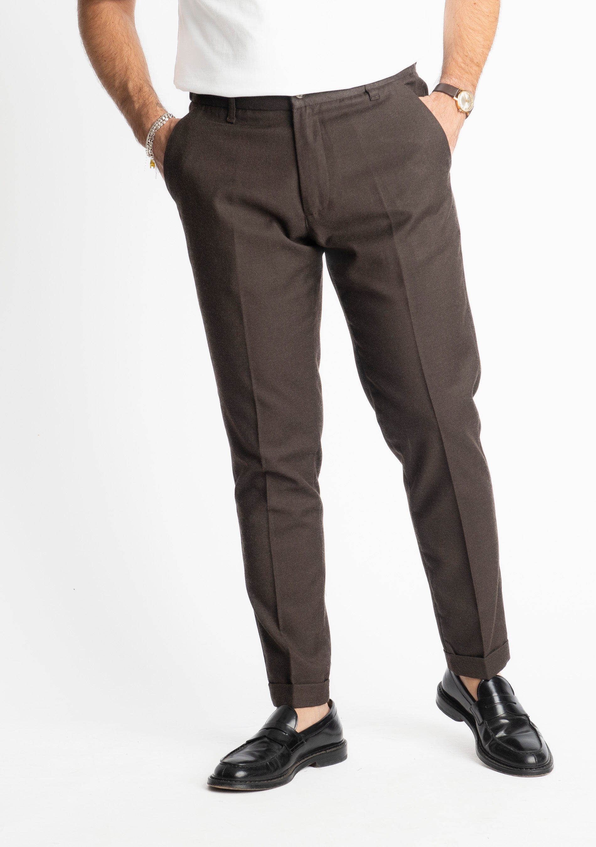 Pantalone Beverly Mezza Molla TO8007 Moro