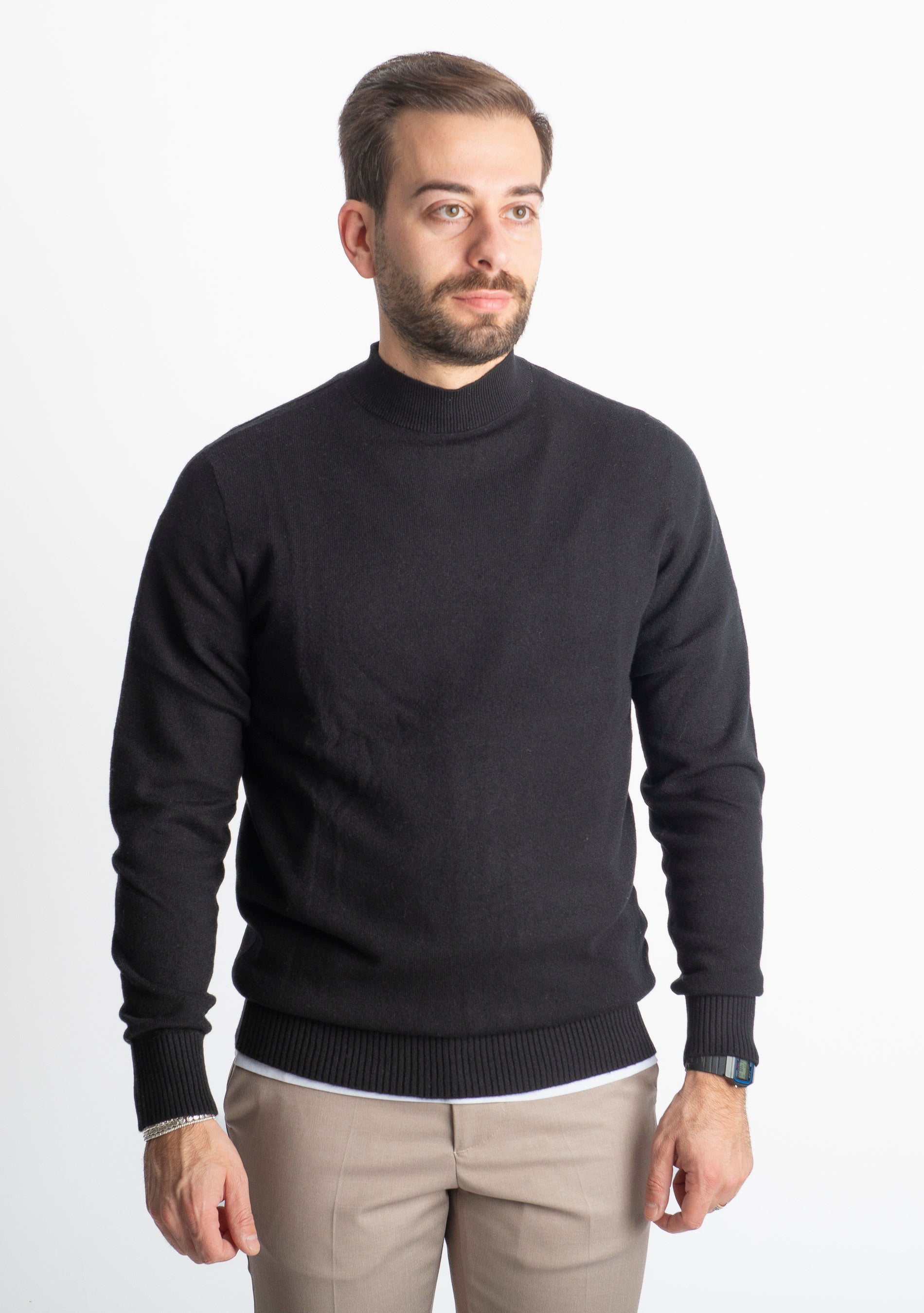Lupetto In Cashmere C10 Nero
