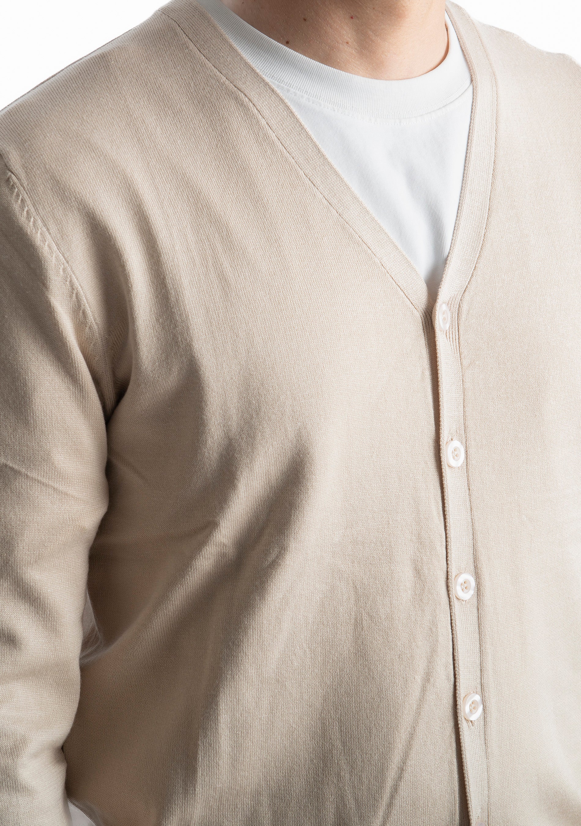 Cardigan Bottoni 01 Beige