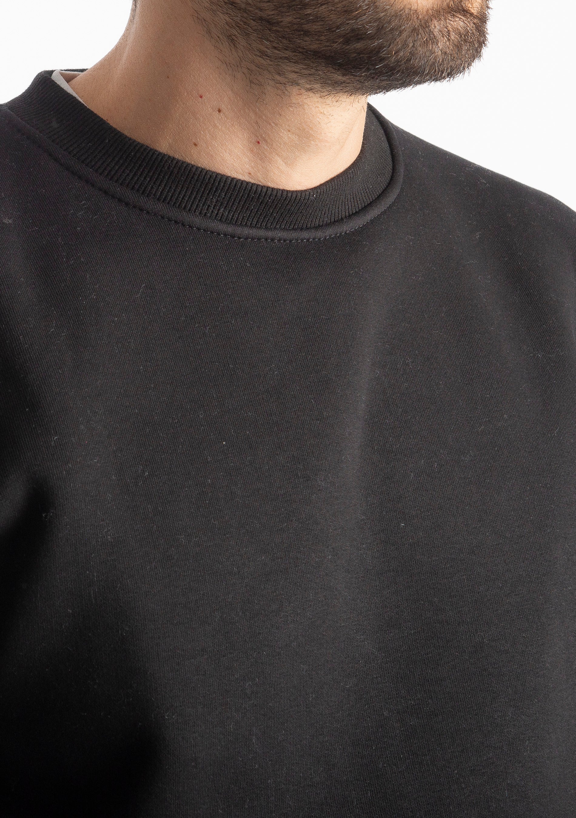 Felpa Uomo Girocollo 0310 Nera