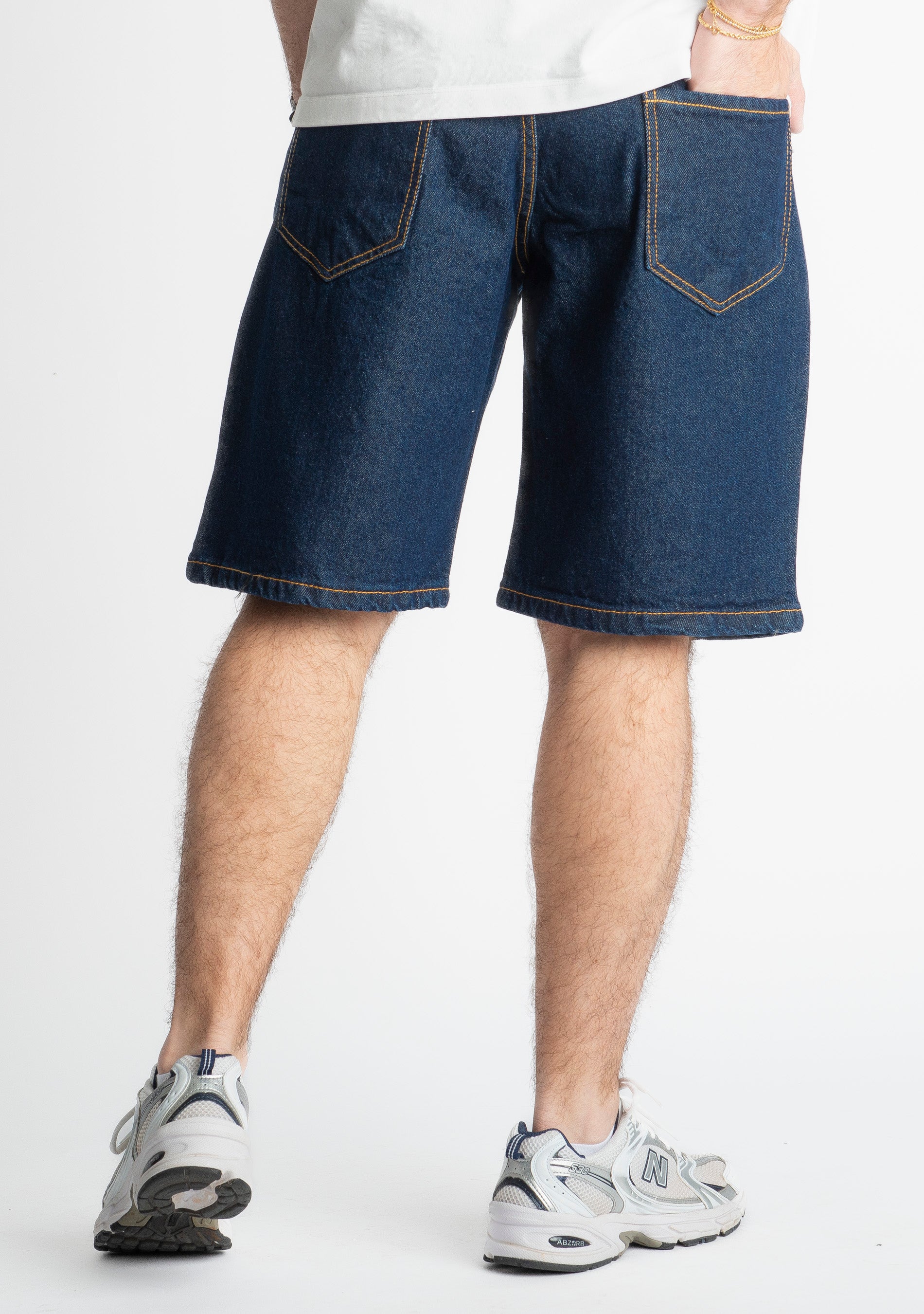 Bermuda Uomo Jeans Lavaggio Zero