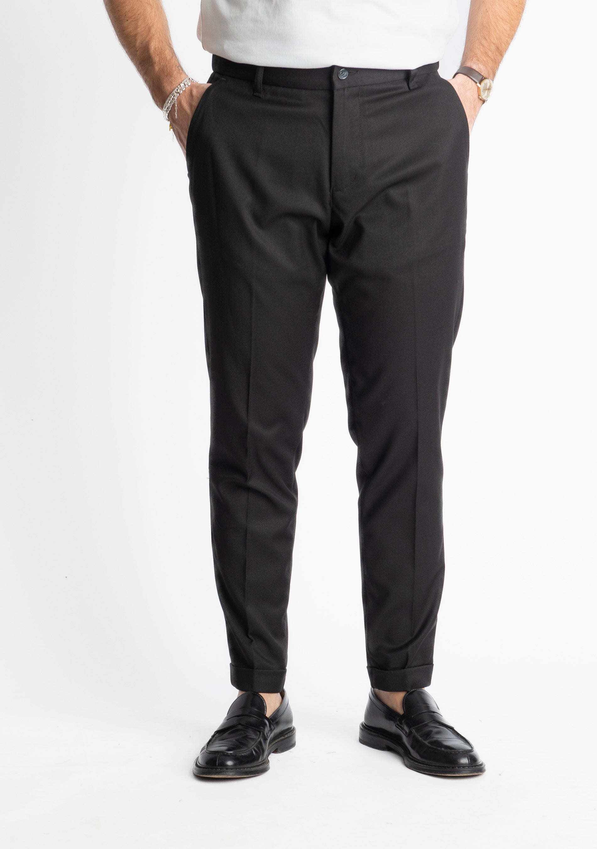 Pantalone Tennese Mezza Molla TO8007 Nero