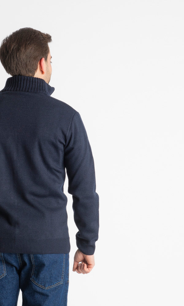 Maglione Barolo Doppio Cursore Blu