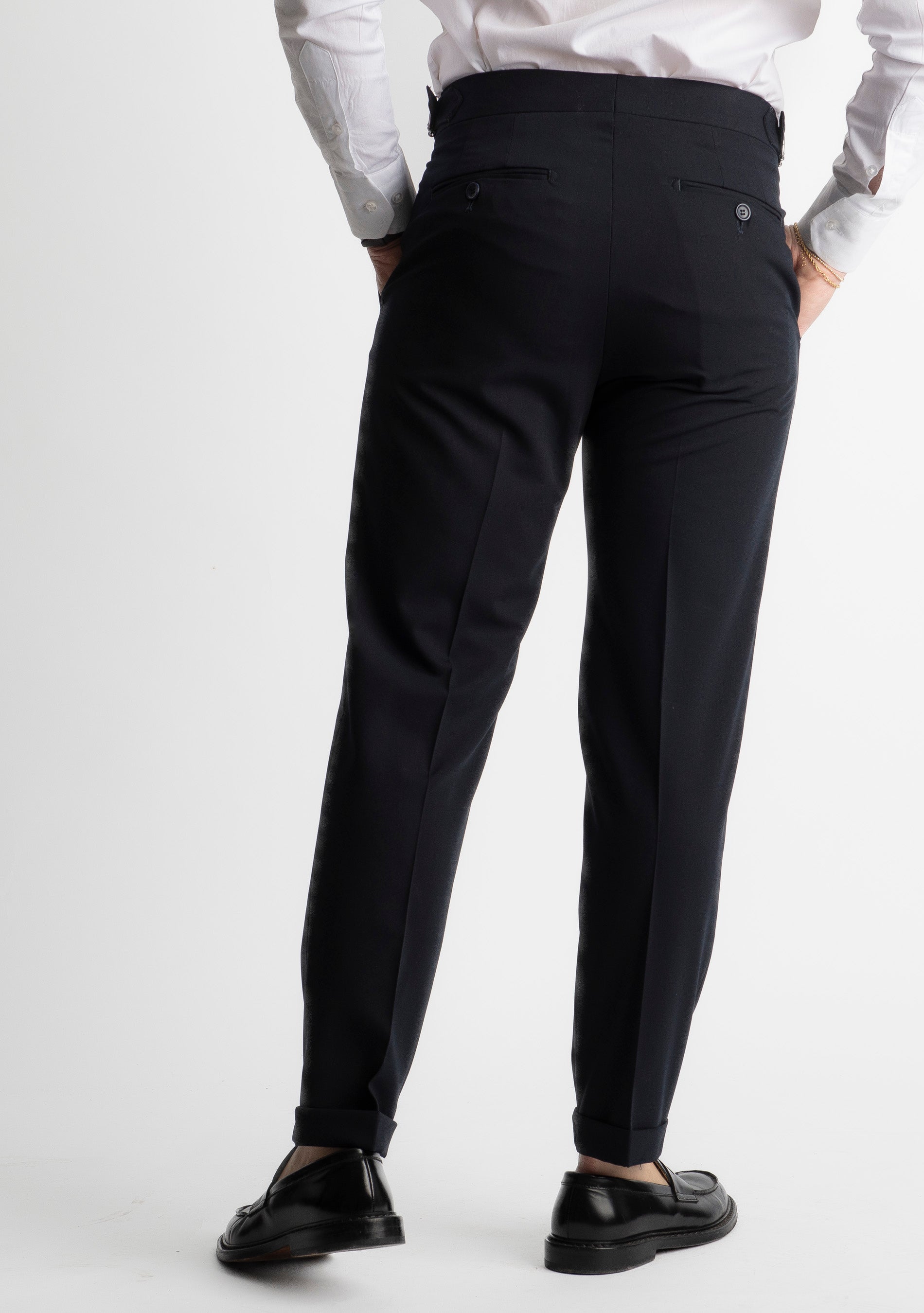 Pantalone Miller Doppia Fibbia Blu Notte