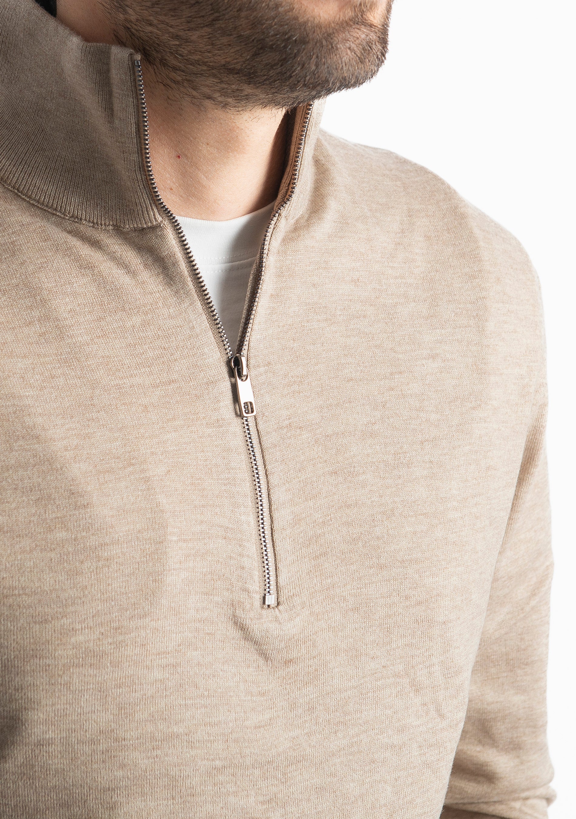 Lupetto Mezza Zip IT006 Beige