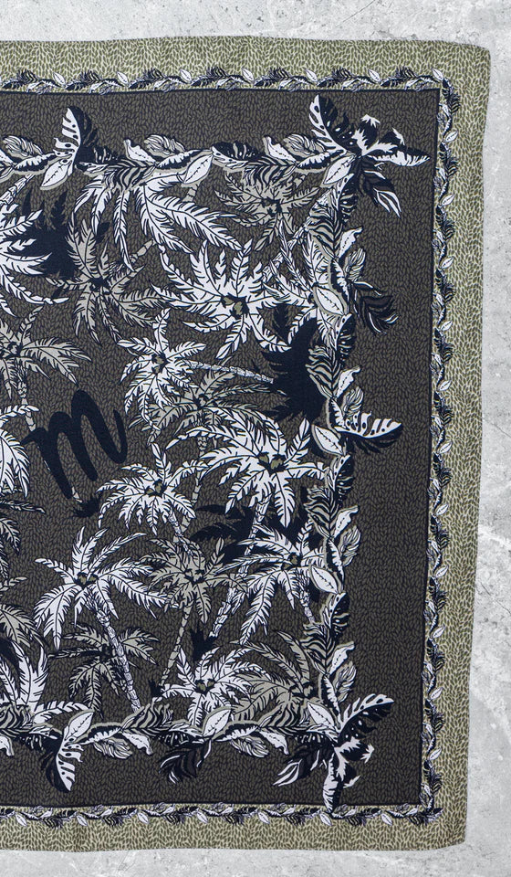 Foulard Tropical Green in Seta