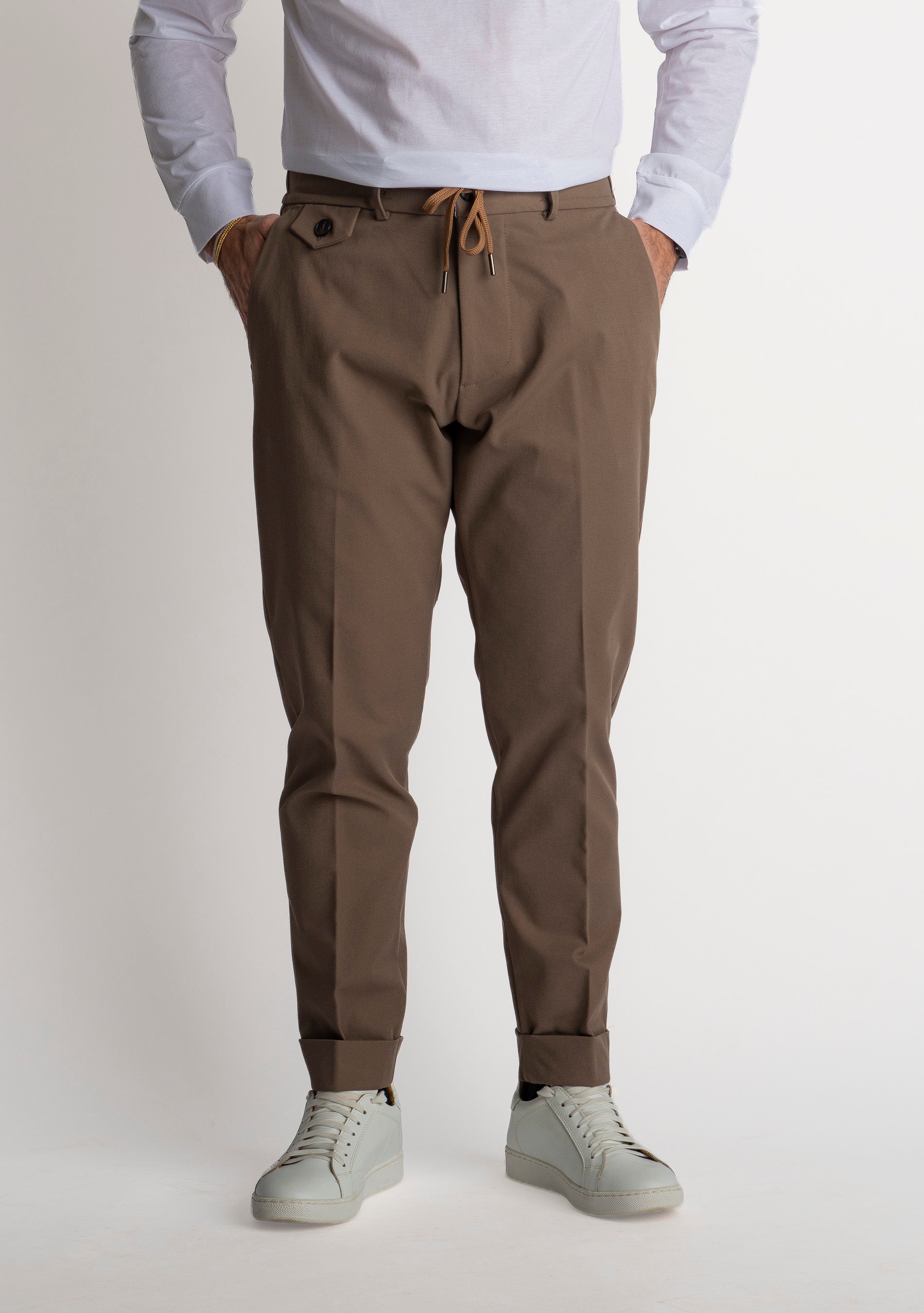 Pantalaccio Malta in Gabardina Fango