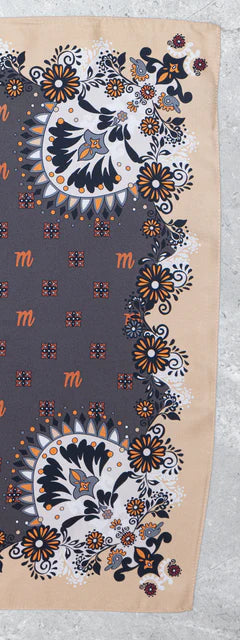 Foulard Amber Flower in Seta