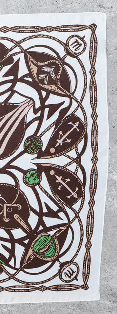 Foulard Brown Nautilus in Seta