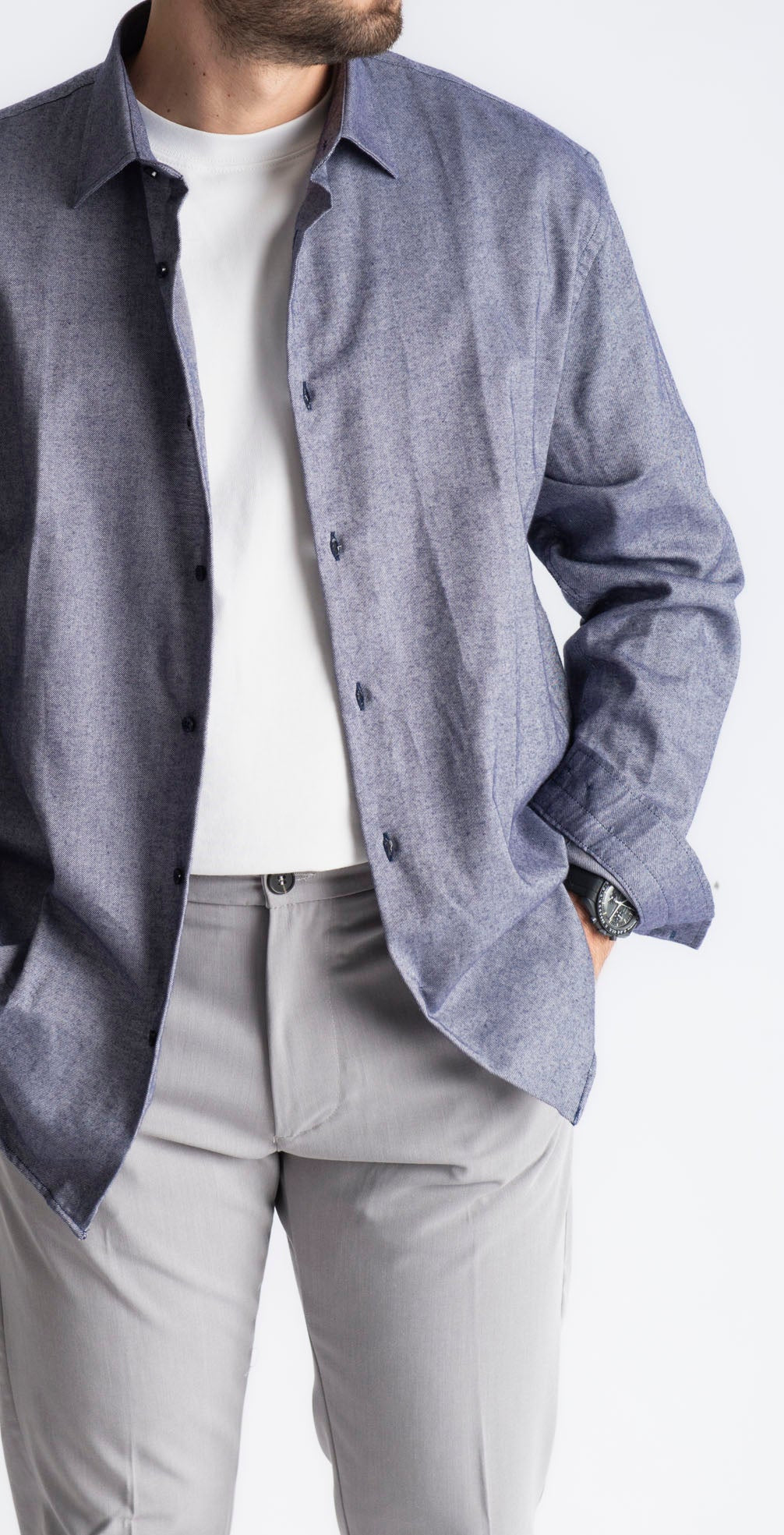 Camicia Flanella Blu - SEASON LAB