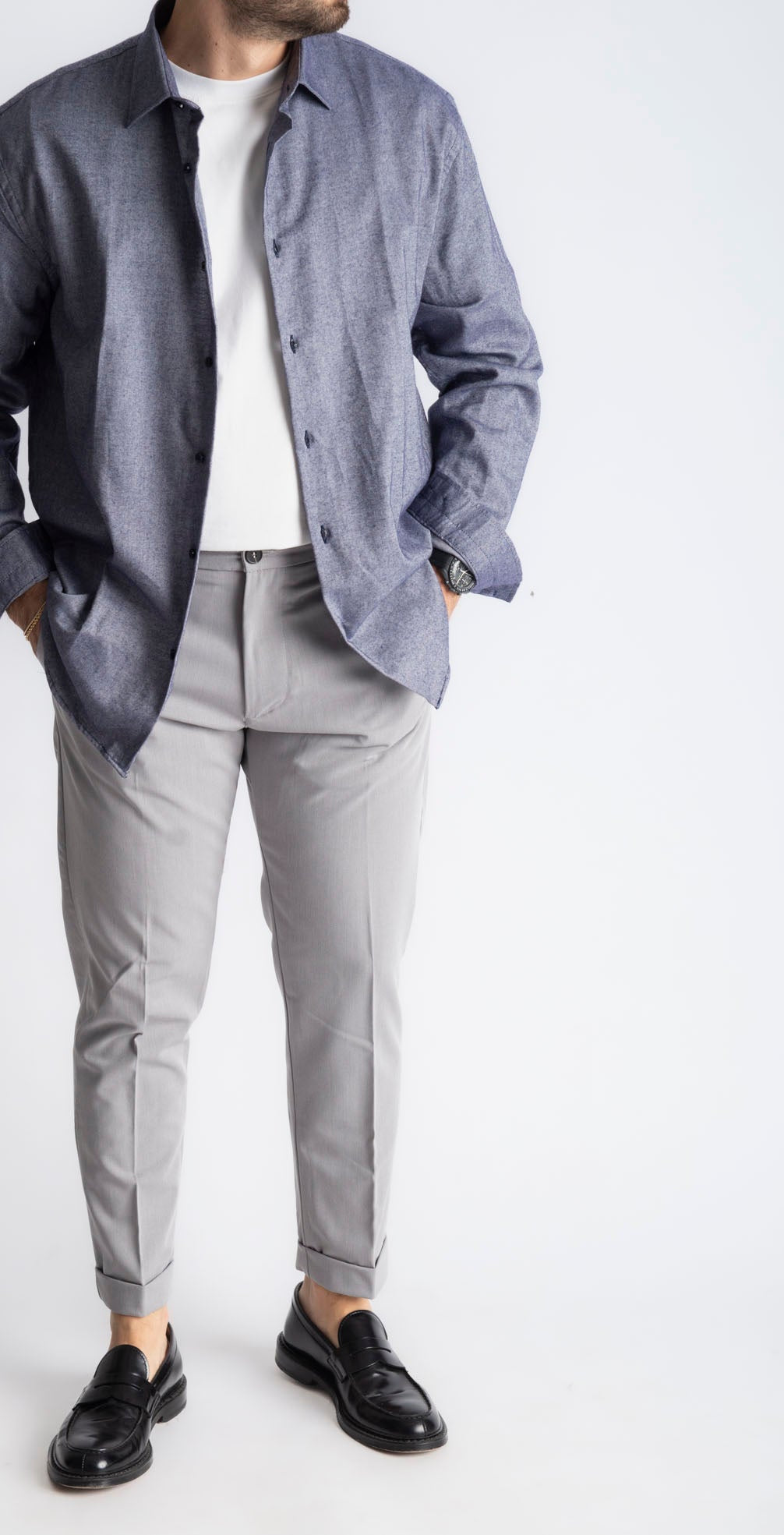 Camicia Flanella Blu - SEASON LAB