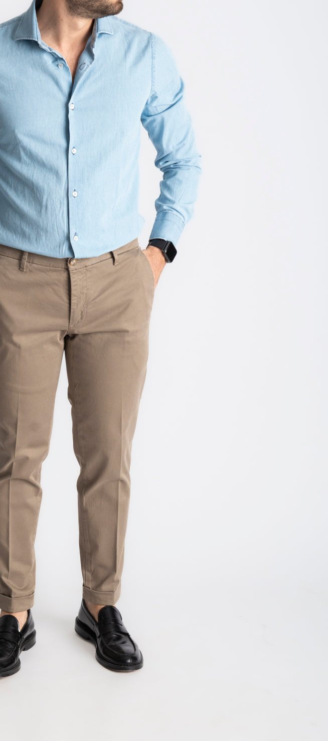 Camicia Denim Lavaggio Chiaro