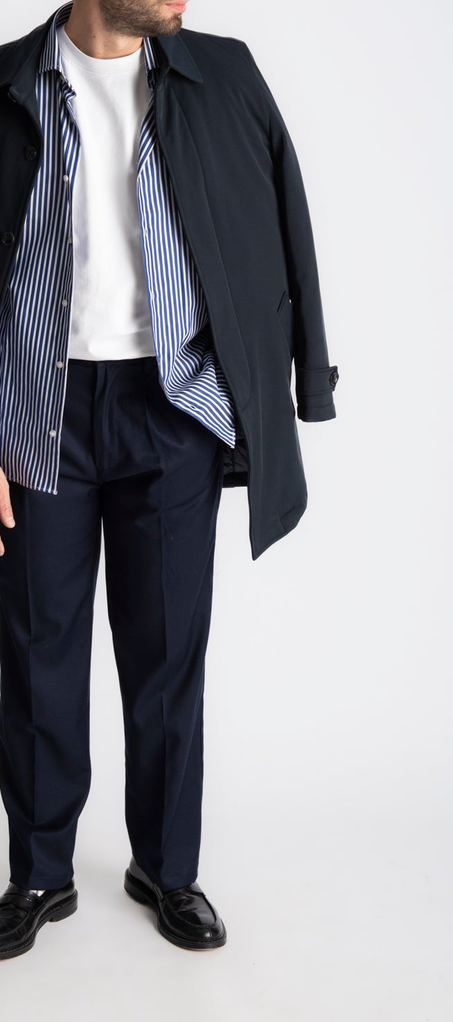 Camicia Rigata Blu Navy 532 - SEASON LAB