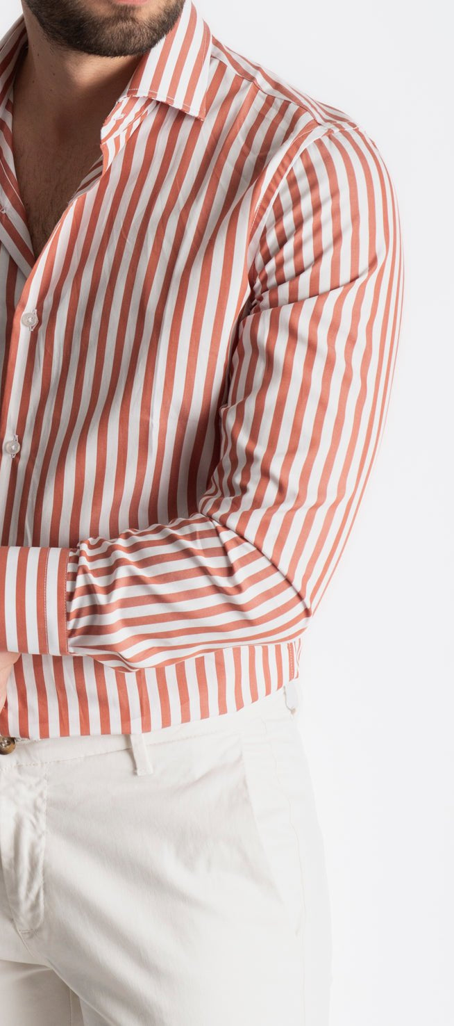 Camicia Rigata Tabacco 531 - SEASON LAB