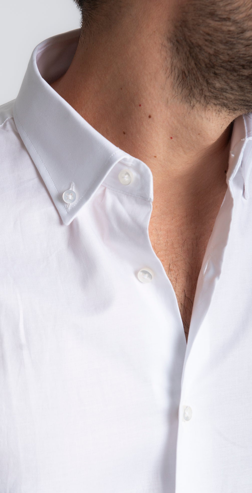 Camicia Tinta Unita Botton Down Bianco - SEASON LAB