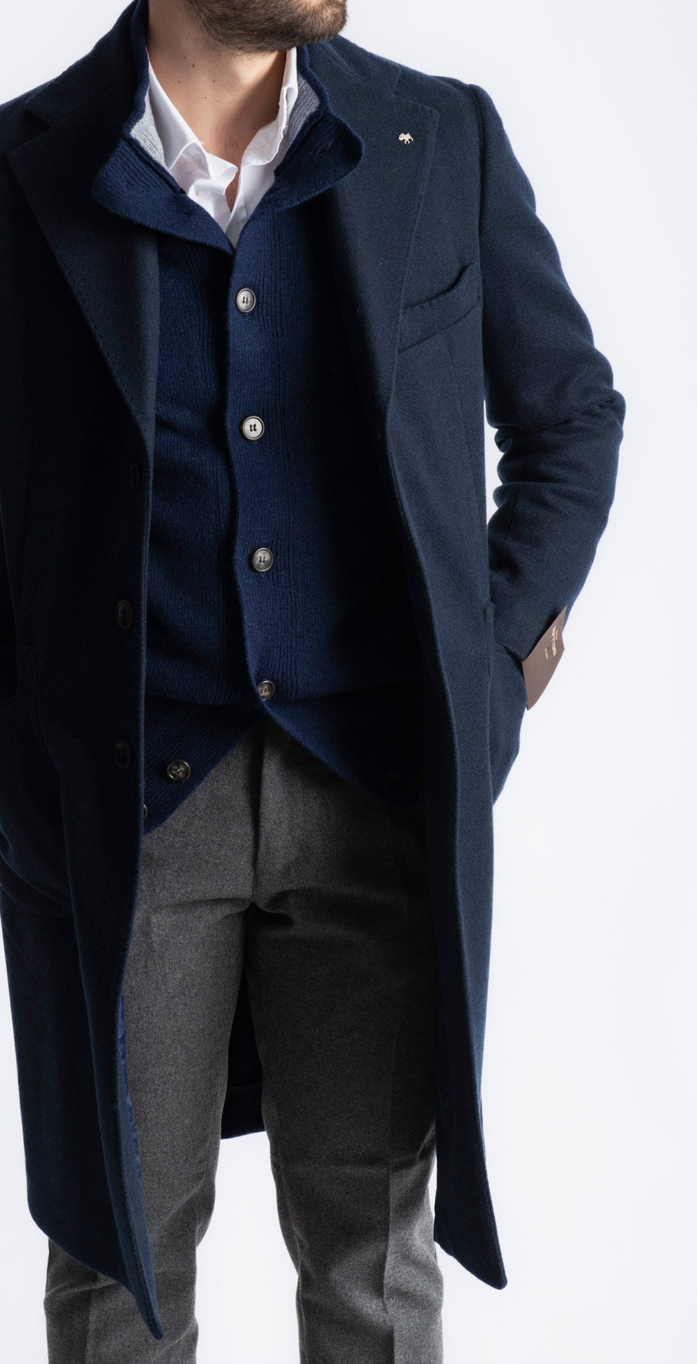 Cappotto Loden In Lana Blu - SEASON LAB