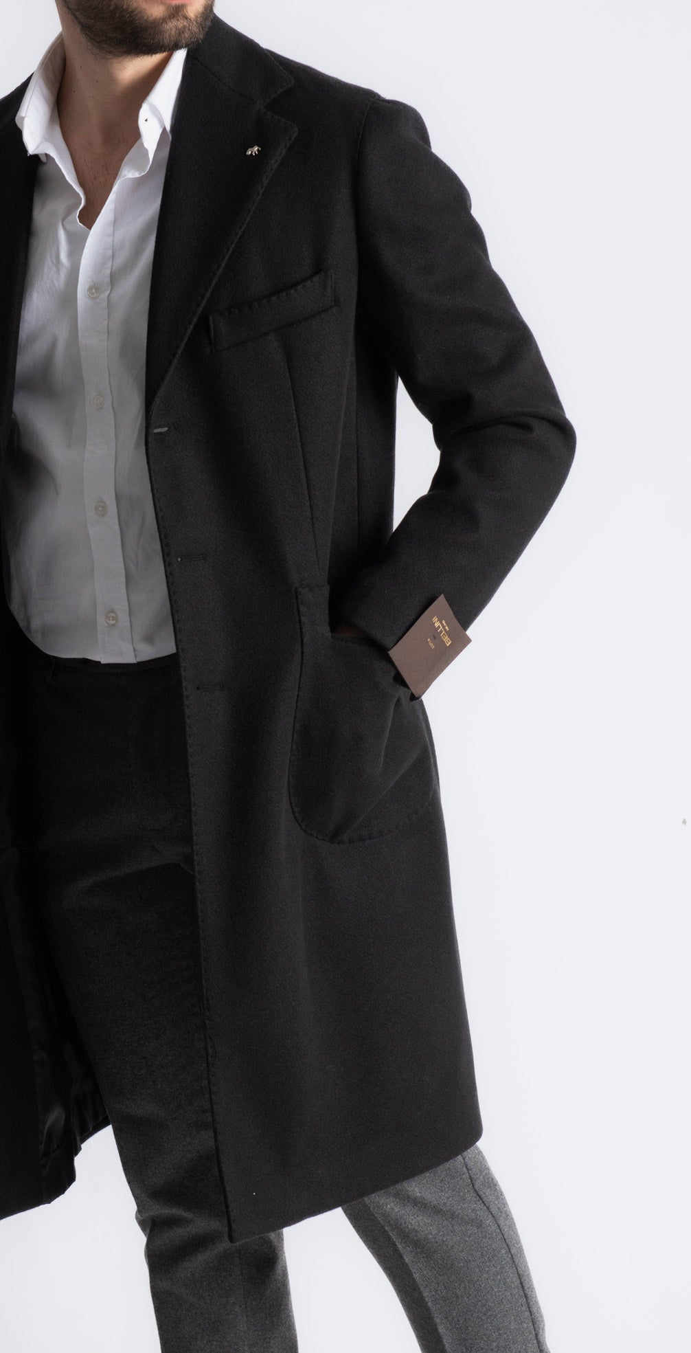 Cappotto Loden In Lana Nero - SEASON LAB