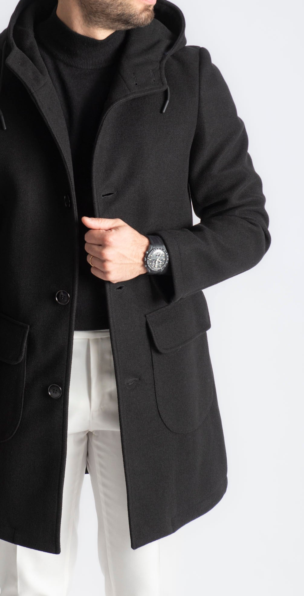 Cappotto Montgomery Nero - SEASON LAB