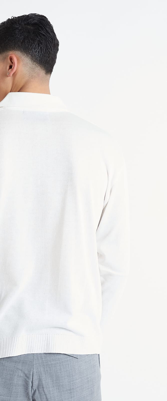 Giacca Polo In Filo Bianco - SEASON LAB