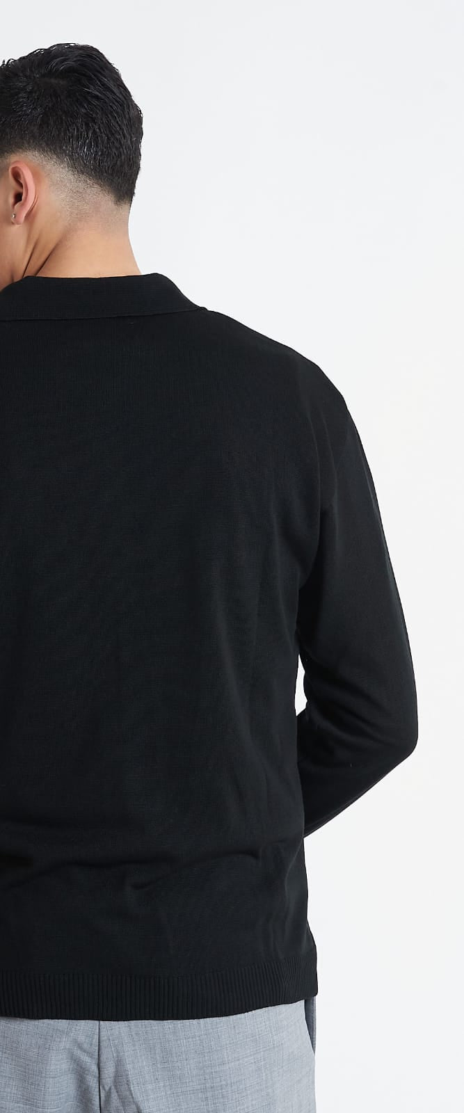 Giacca Polo In Filo Nero - SEASON LAB