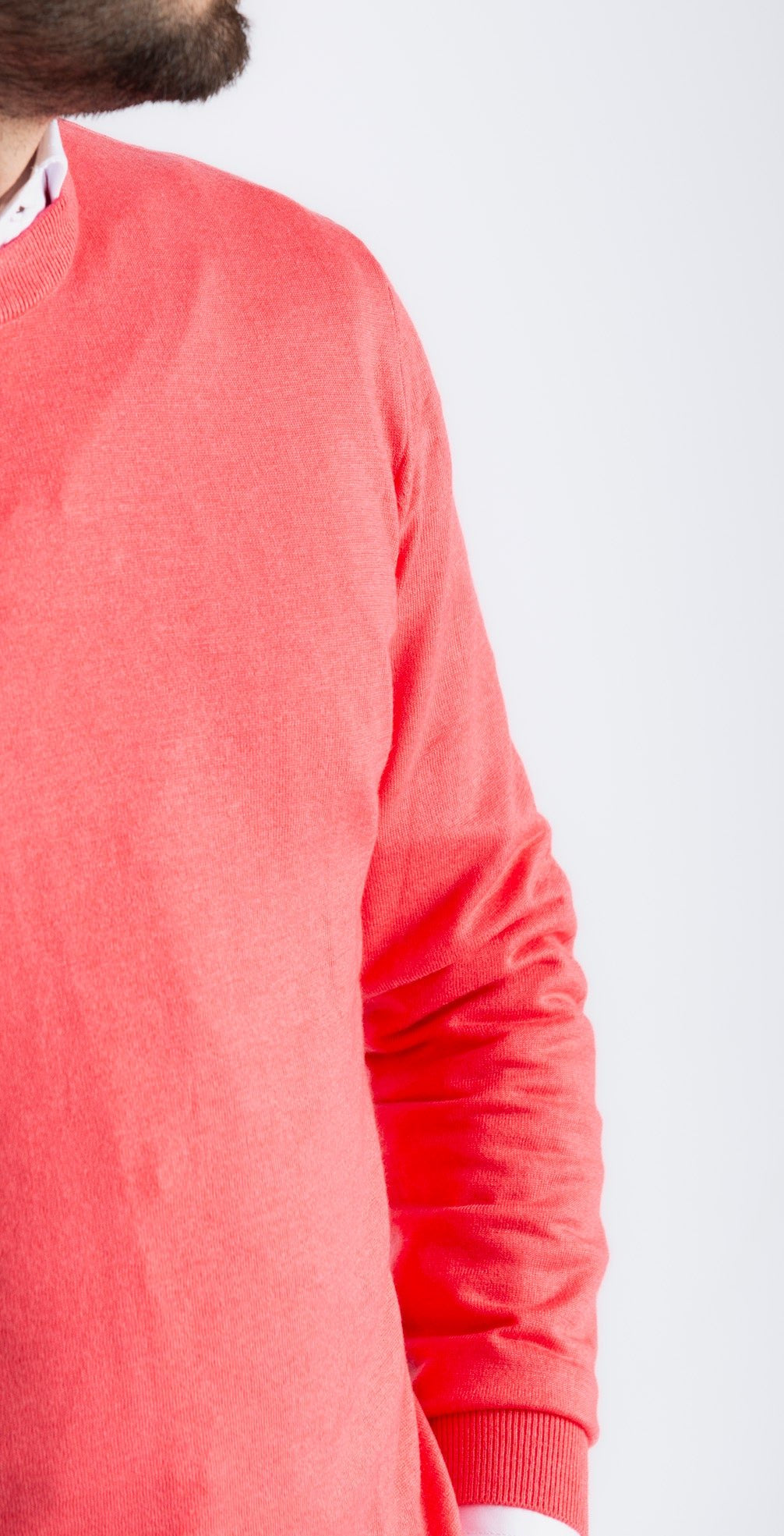 Girocollo Wool Rasata Salmone - SEASON LAB