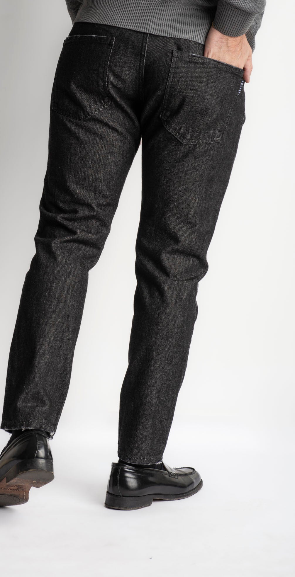 Jeans Slim Fit Lavaggio Zero Nero