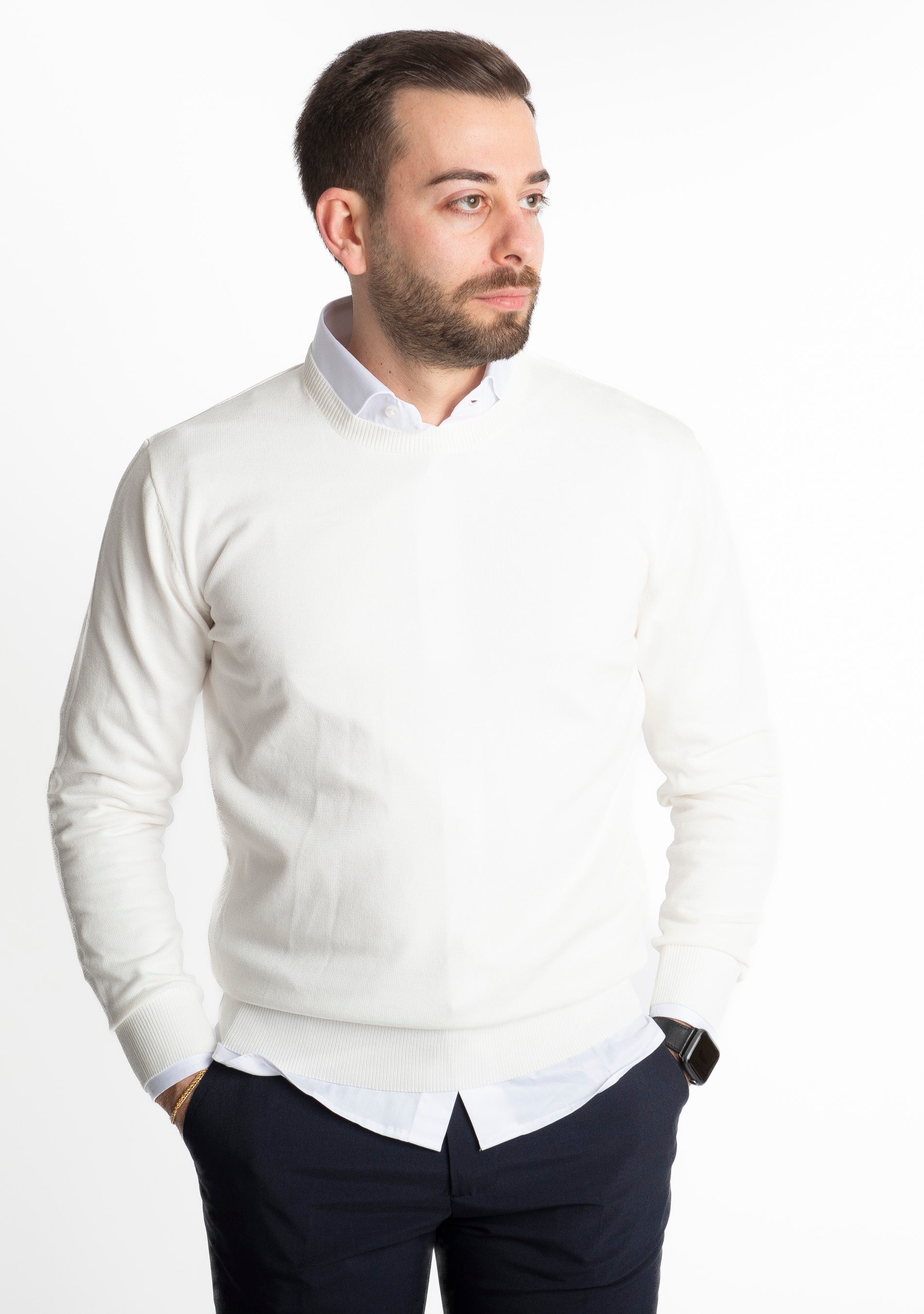 Maglioncino in Maglia MY866 Bianco