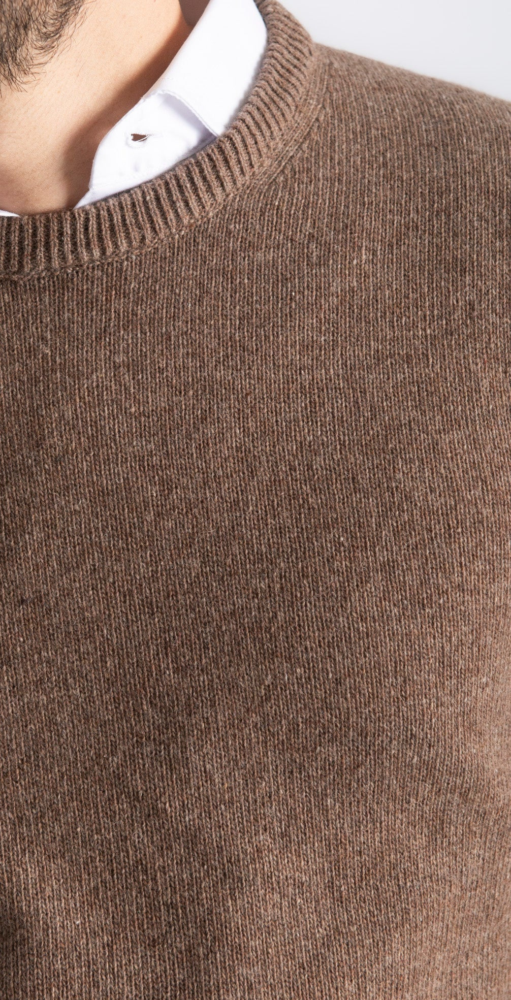 Maglione Girocollo In Lana Moro - SEASON LAB