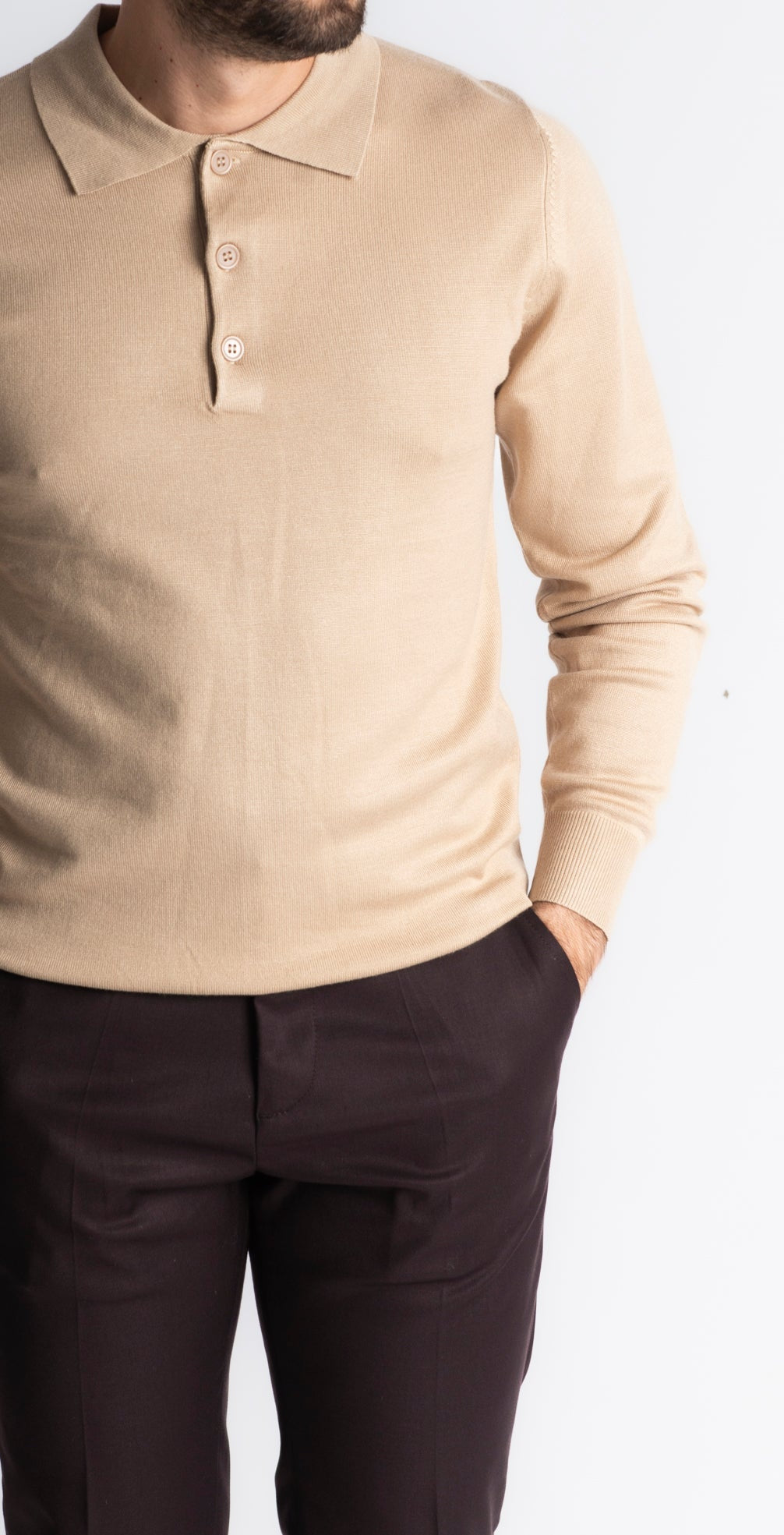 Polo In Filo Beige - SEASON LAB
