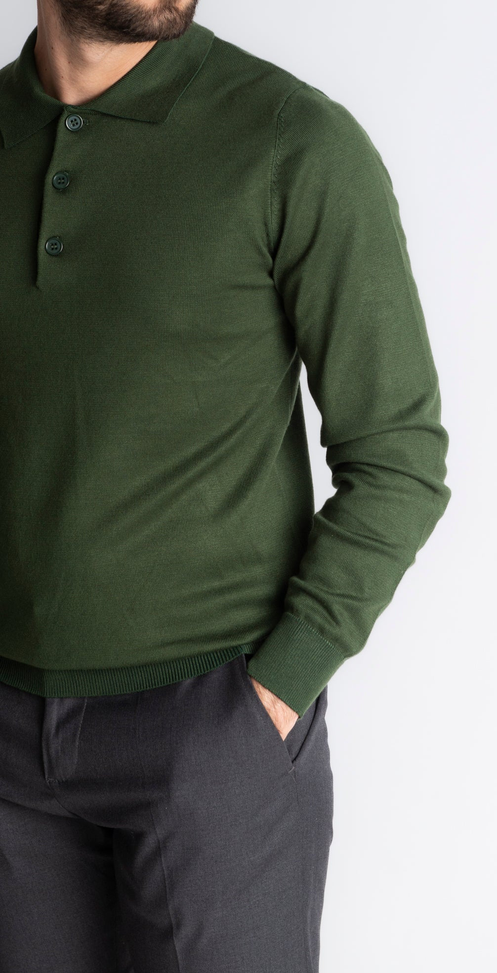 Polo In Filo Verde - SEASON LAB