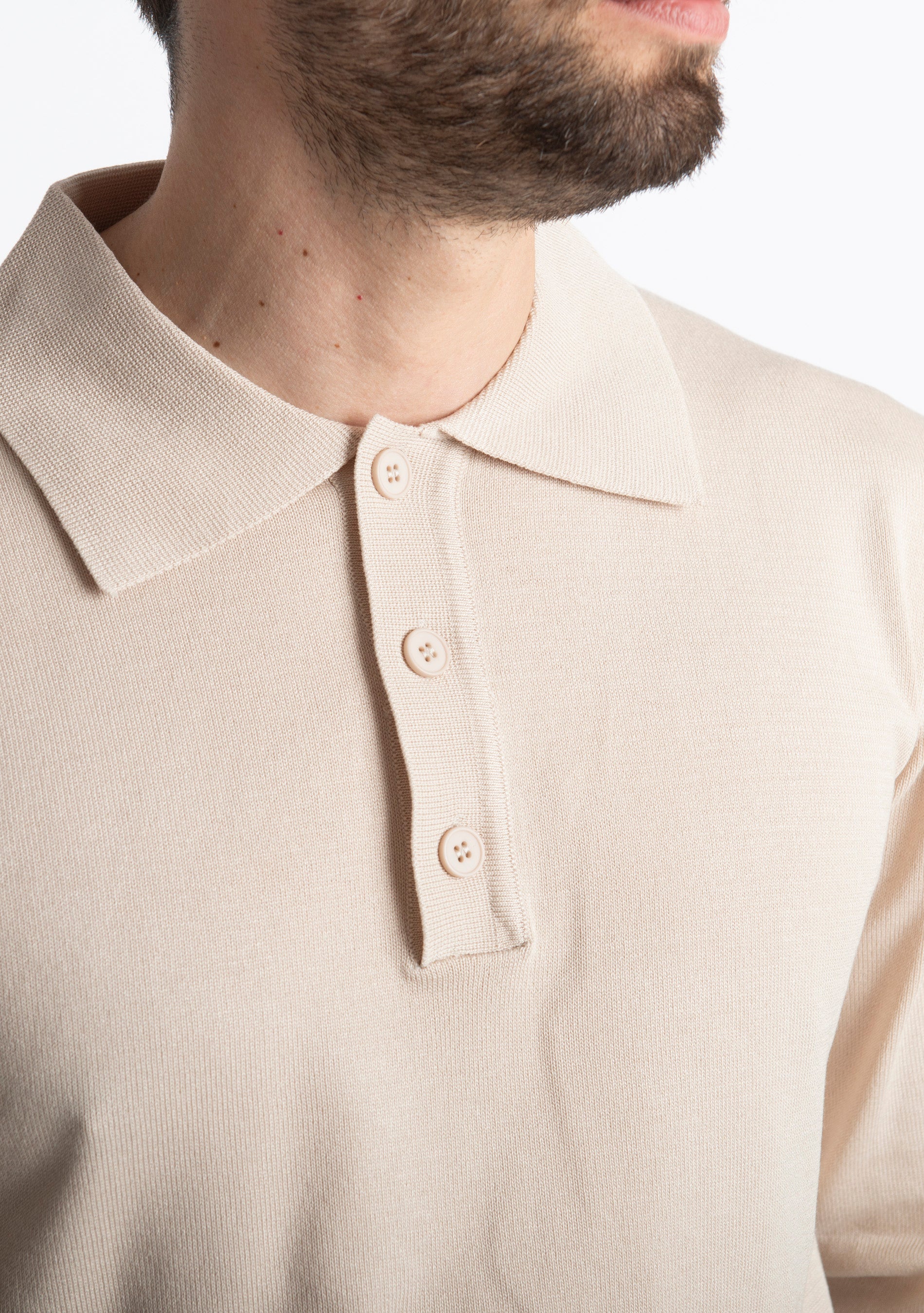Polo in Maglia MP888 Beige