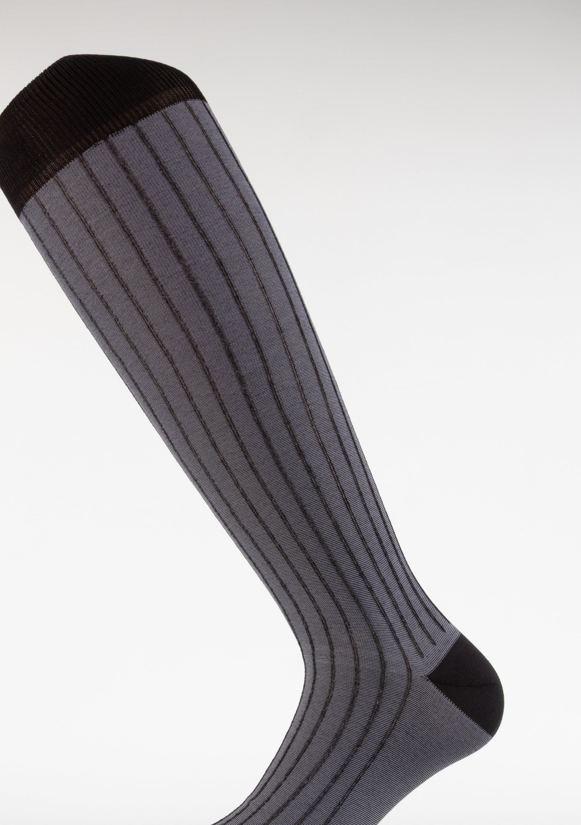 Calze Uomo Reversibili in Filo di Scozia Nero